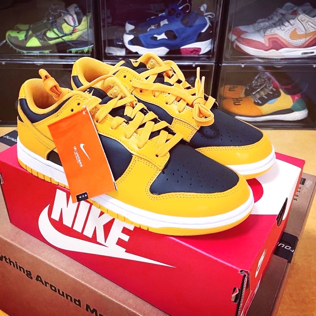 Nike Dunk Low Retro Championship Goldenrod 착용 스타일
