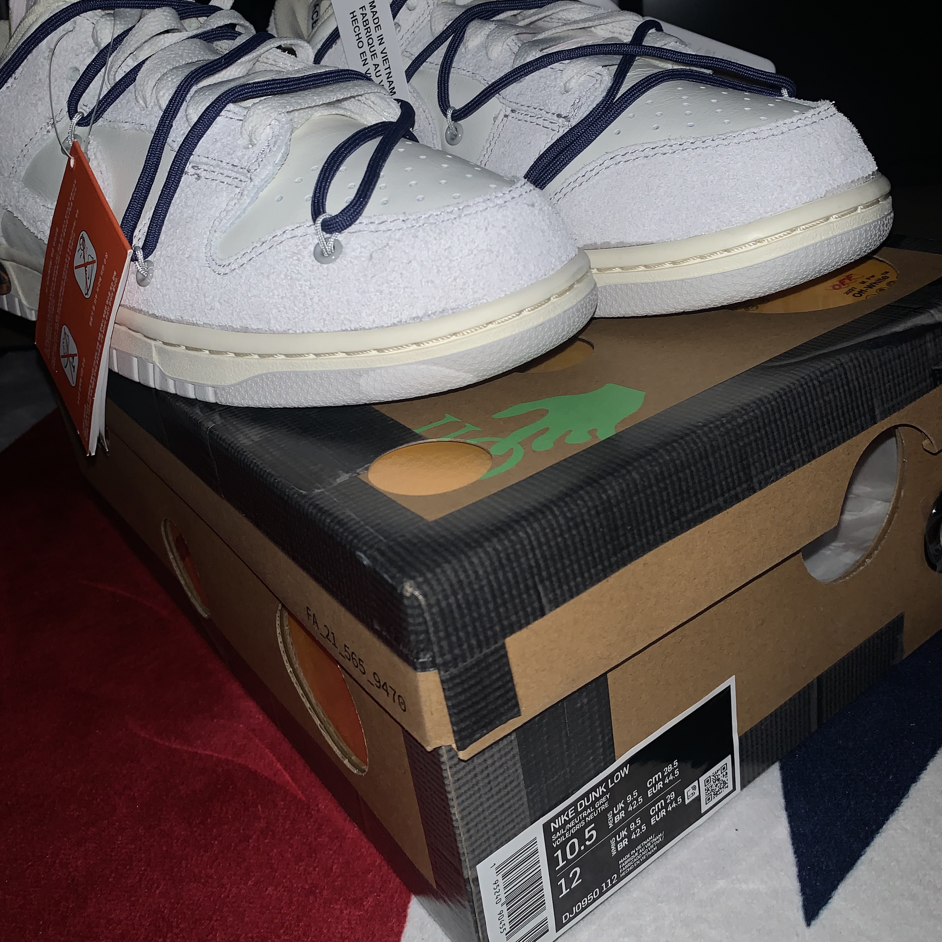 Nike x Off-White Dunk Low The 50 - Lot 18 착용 스타일