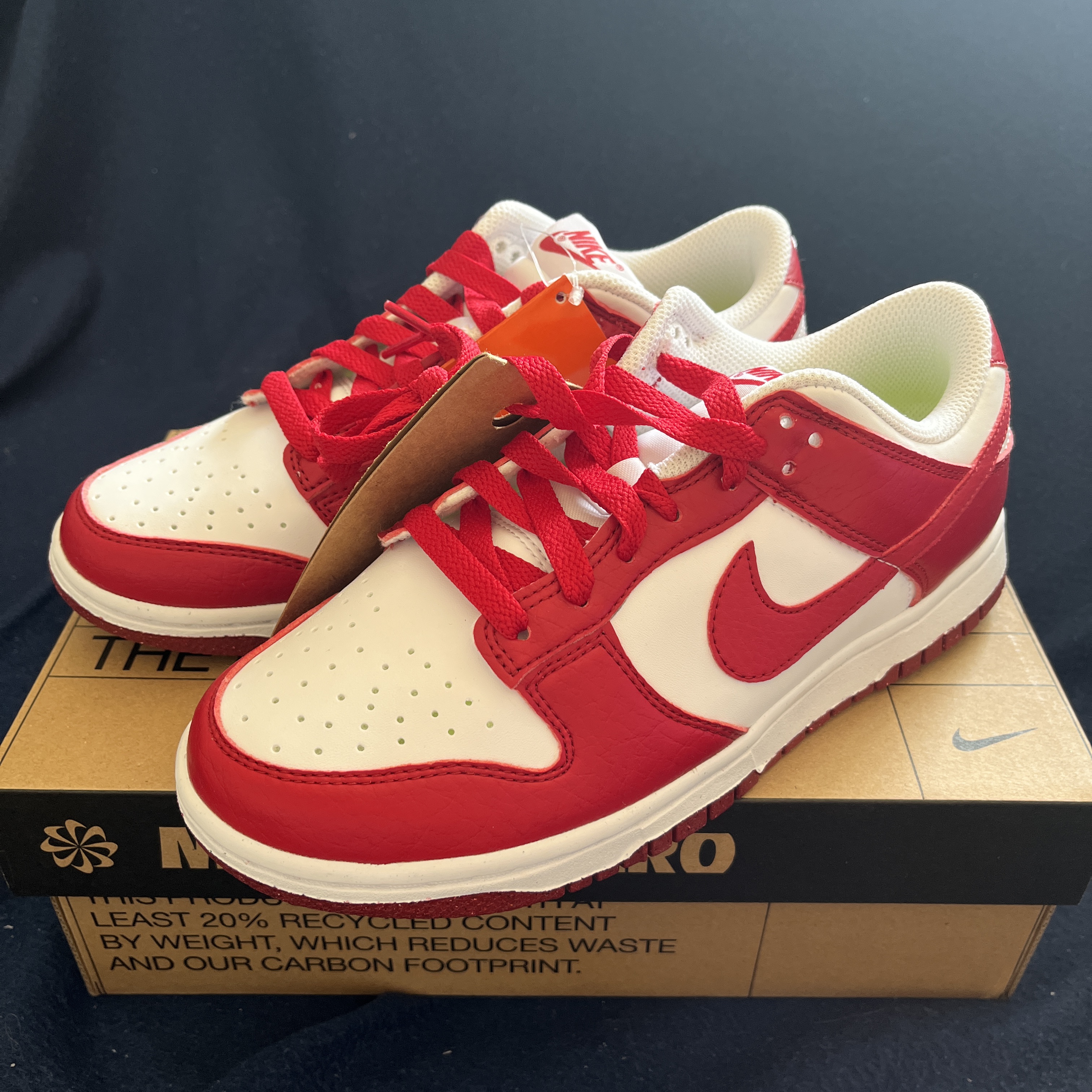 (W) Nike Dunk Low Next Nature Gym Red 착용 스타일