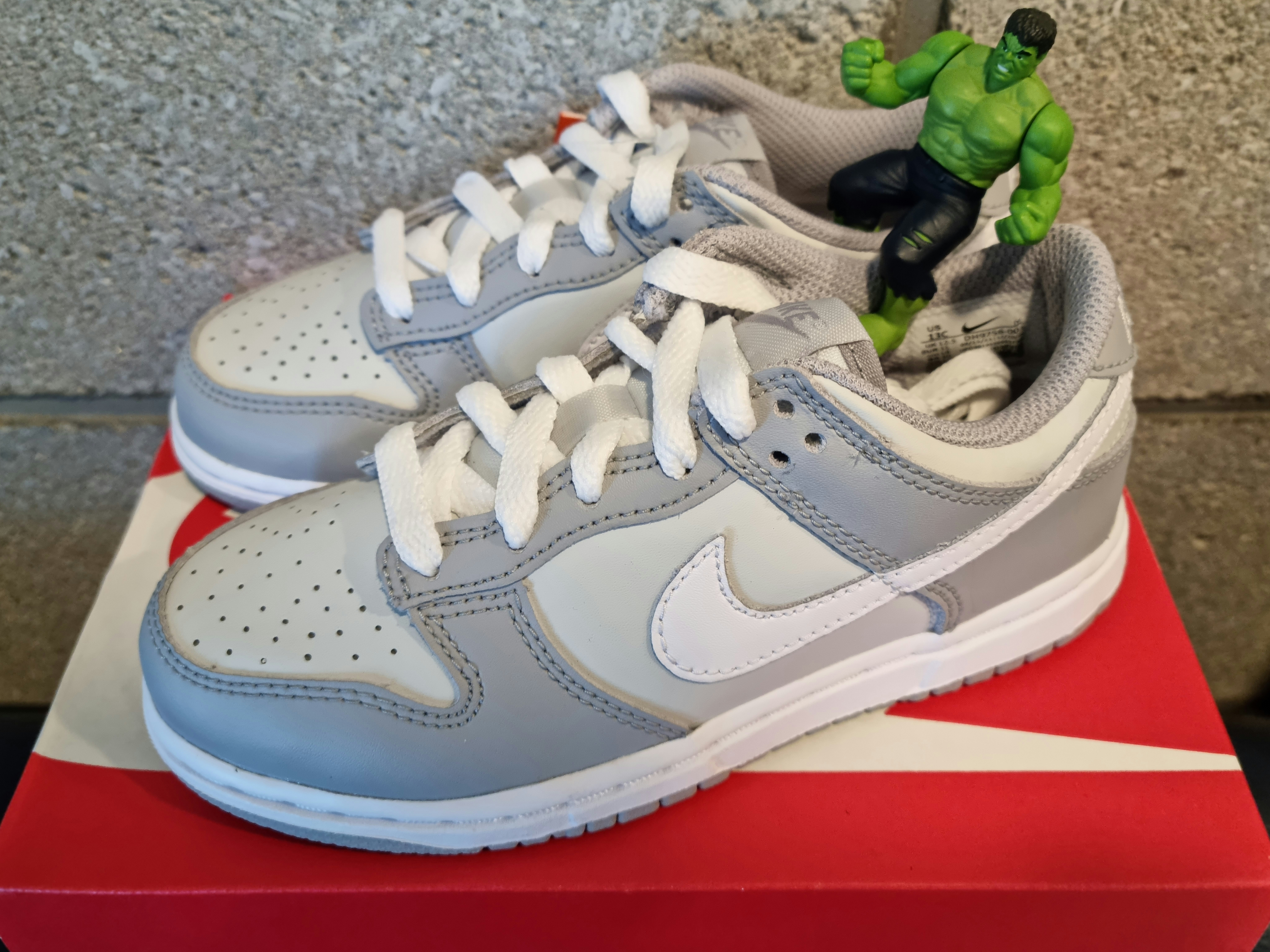 (PS) Nike Dunk Low Wolf Grey 착용 스타일 - 1