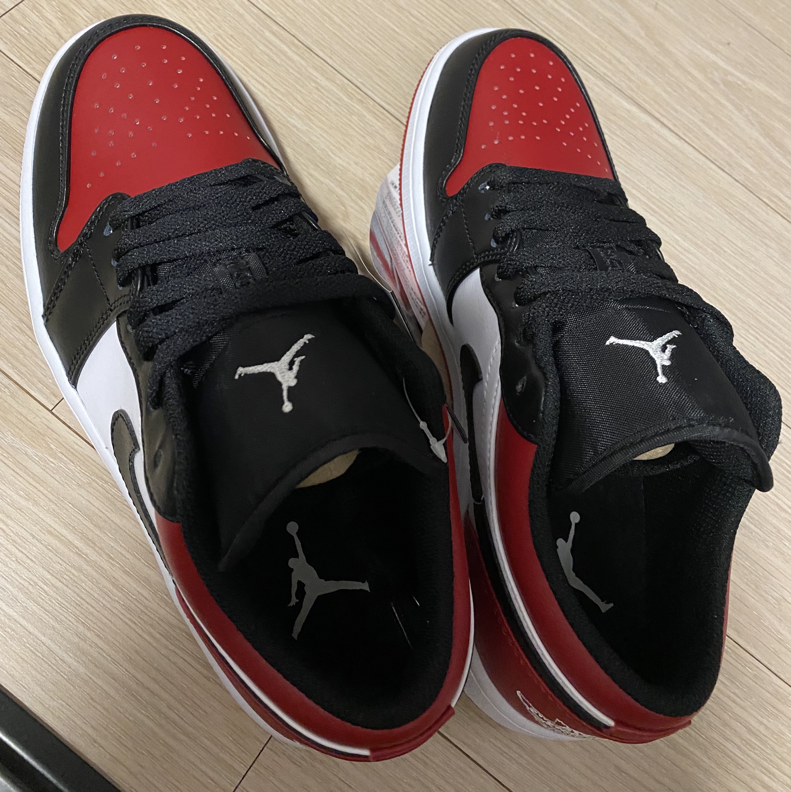 Jordan 1 Low Bred Toe 착용 스타일