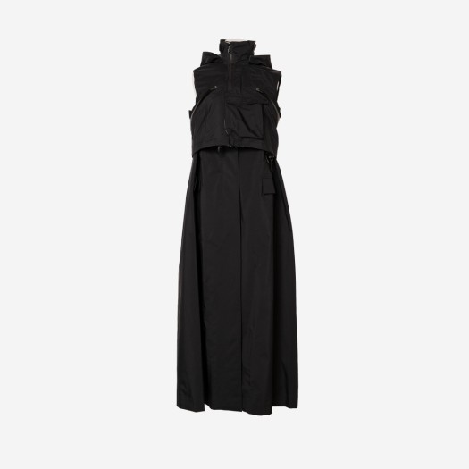 (W) Sacai x Acronym Trench Dress Black