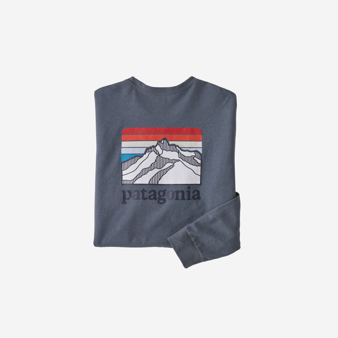 Patagonia Line Logo Ridge Responsibili-Tee L/S Plume Grey 상세 이미지 1