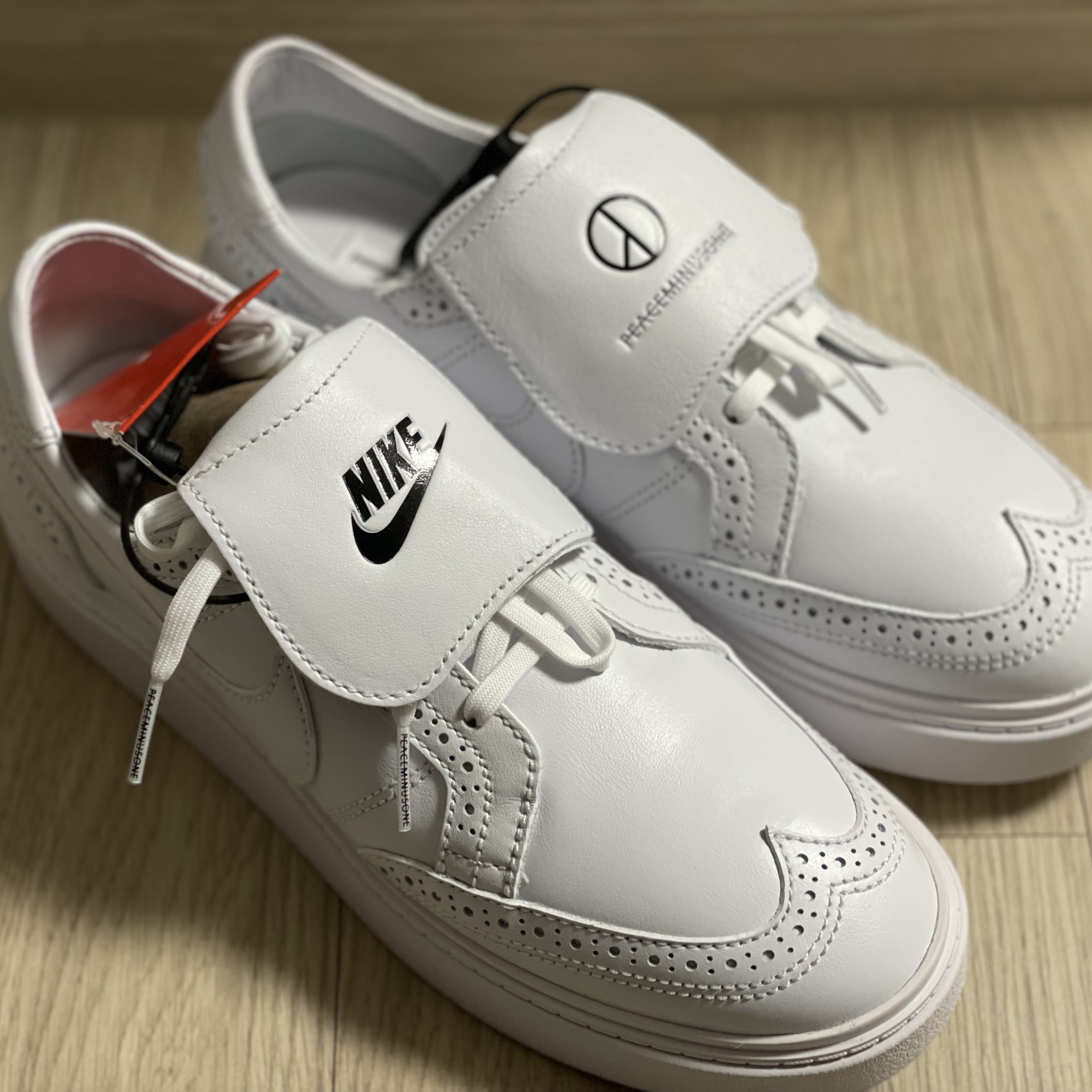 Nike x Peaceminusone Kwondo1 White 착용 스타일 - 2