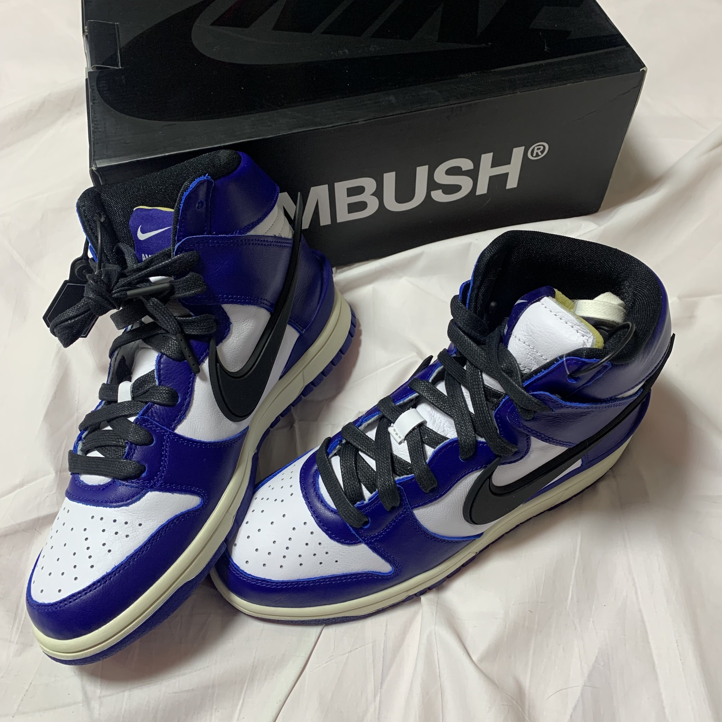 Nike x Ambush Dunk High Deep Royal Blue 착용 스타일 - 1