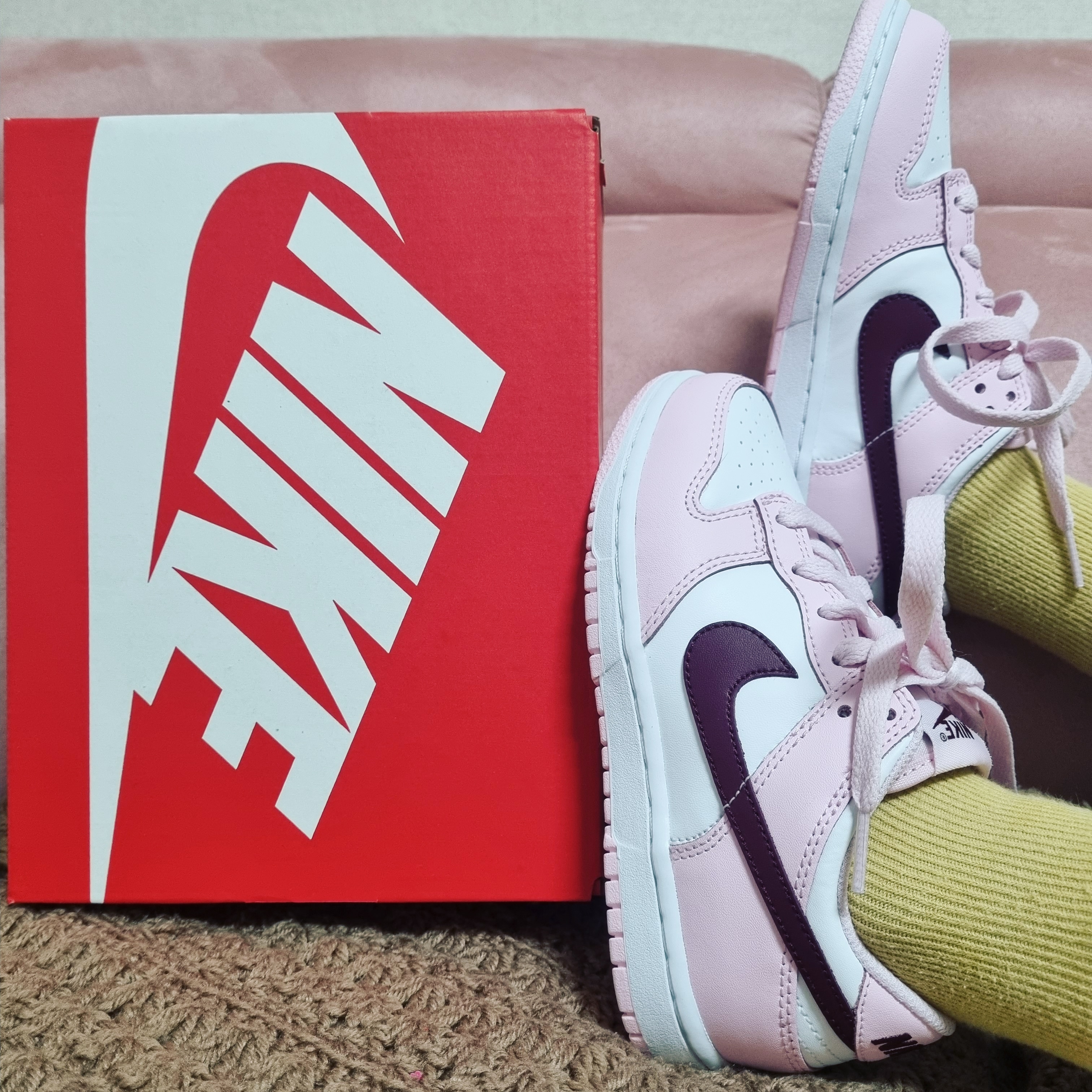 (PS) Nike Dunk Low Pink Foam 착용 스타일