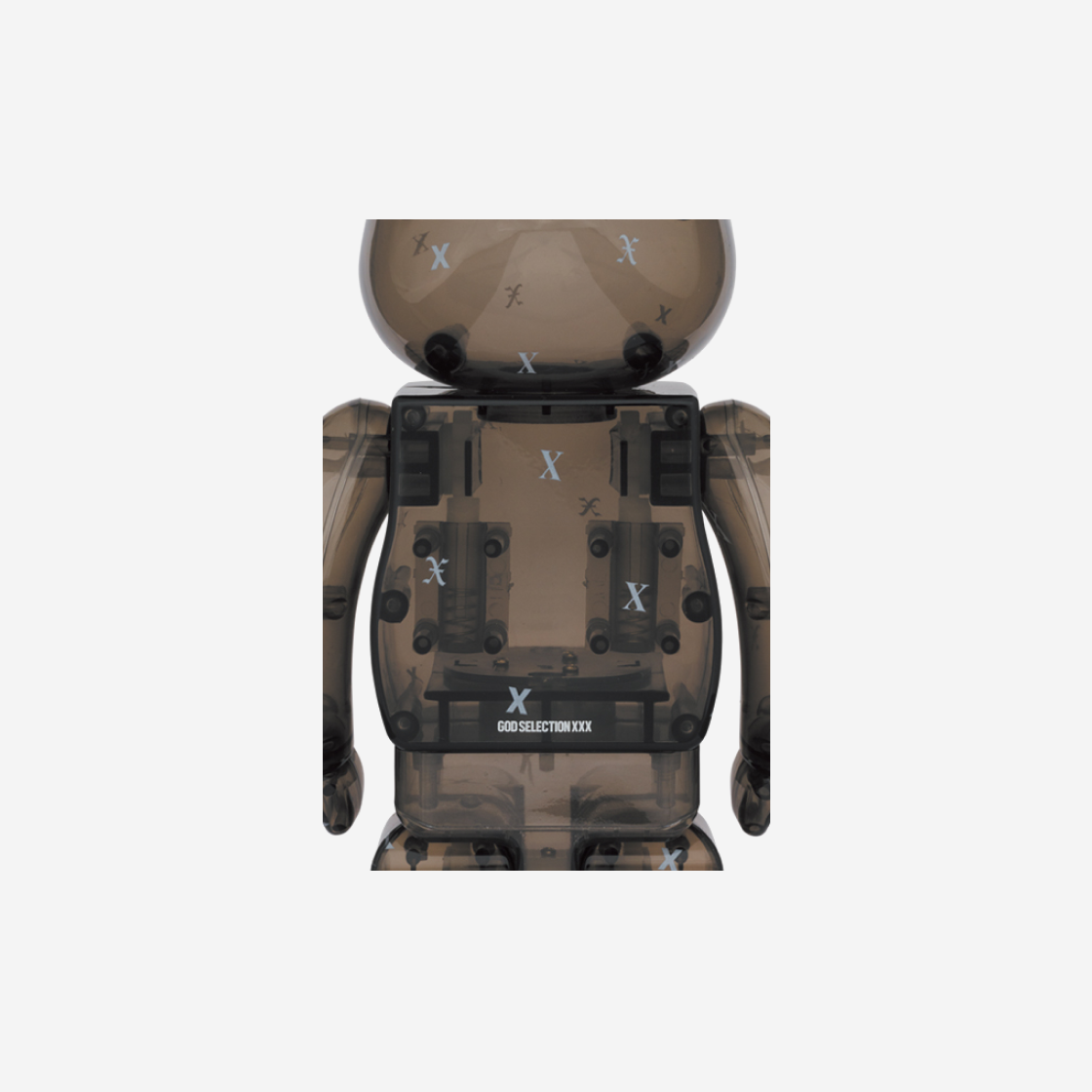 베어브릭 x 갓 셀렉션 XXX 블랙 클리어 100% & 400% 세트 | Bearbrick | KREAM