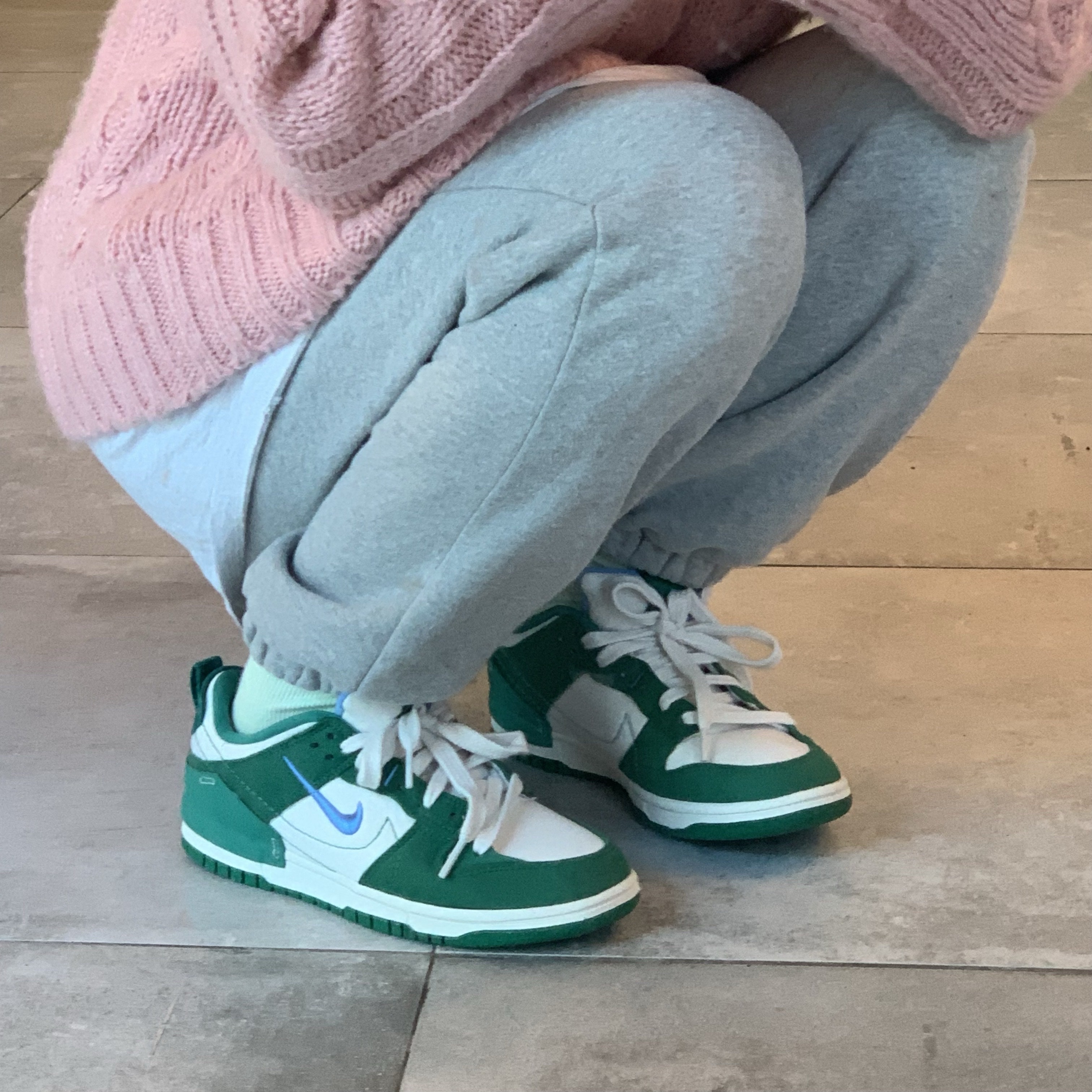 (W) Nike Dunk Low Disrupt 2 Phantom University Blue 착용 스타일