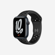 Apple Watch Nike Series 7 45mm GPS Midnight Aluminum Case with Nike Sport Band Anthracite Black (Korean Ver.)