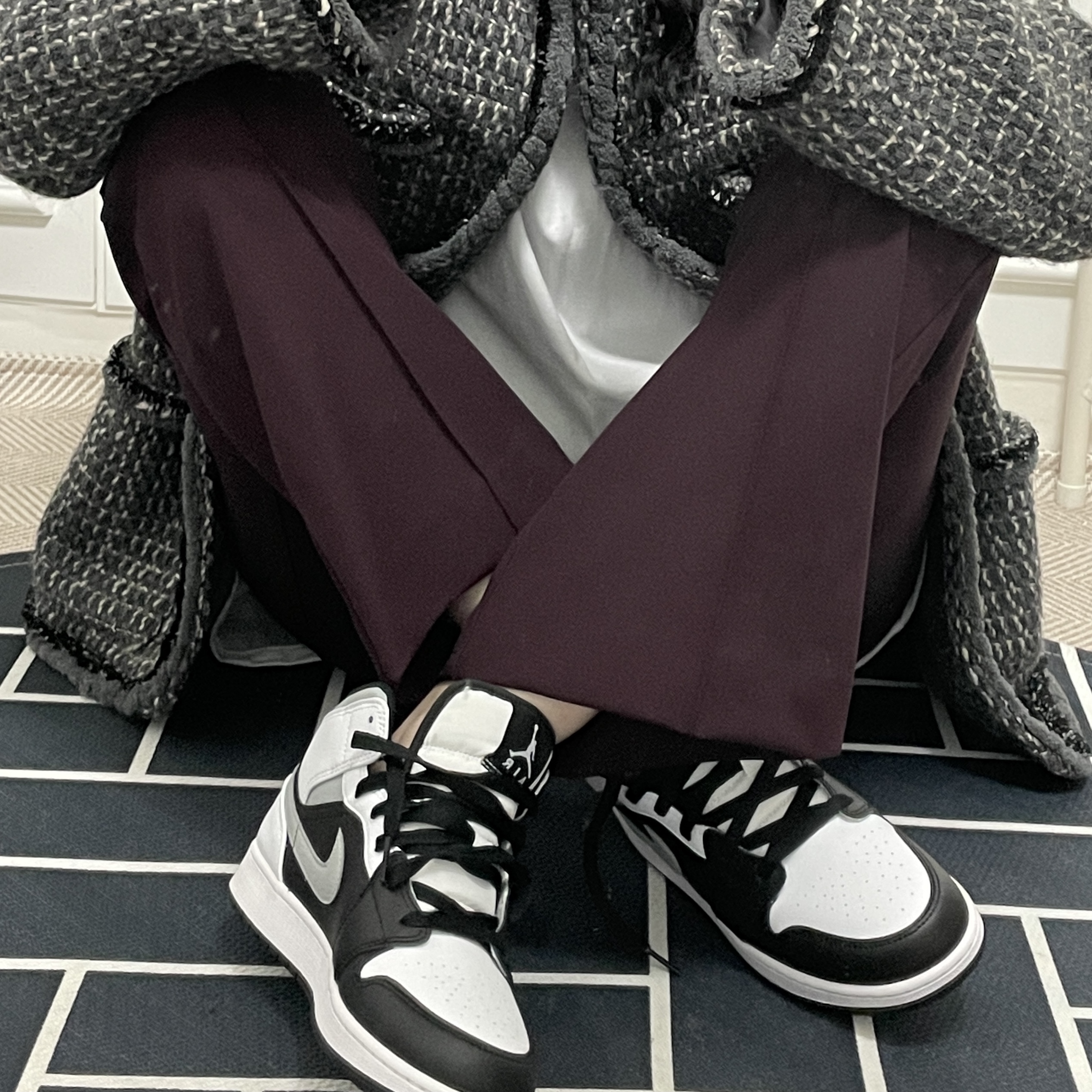 Jordan 1 Mid White Shadow 착용 스타일 - 3