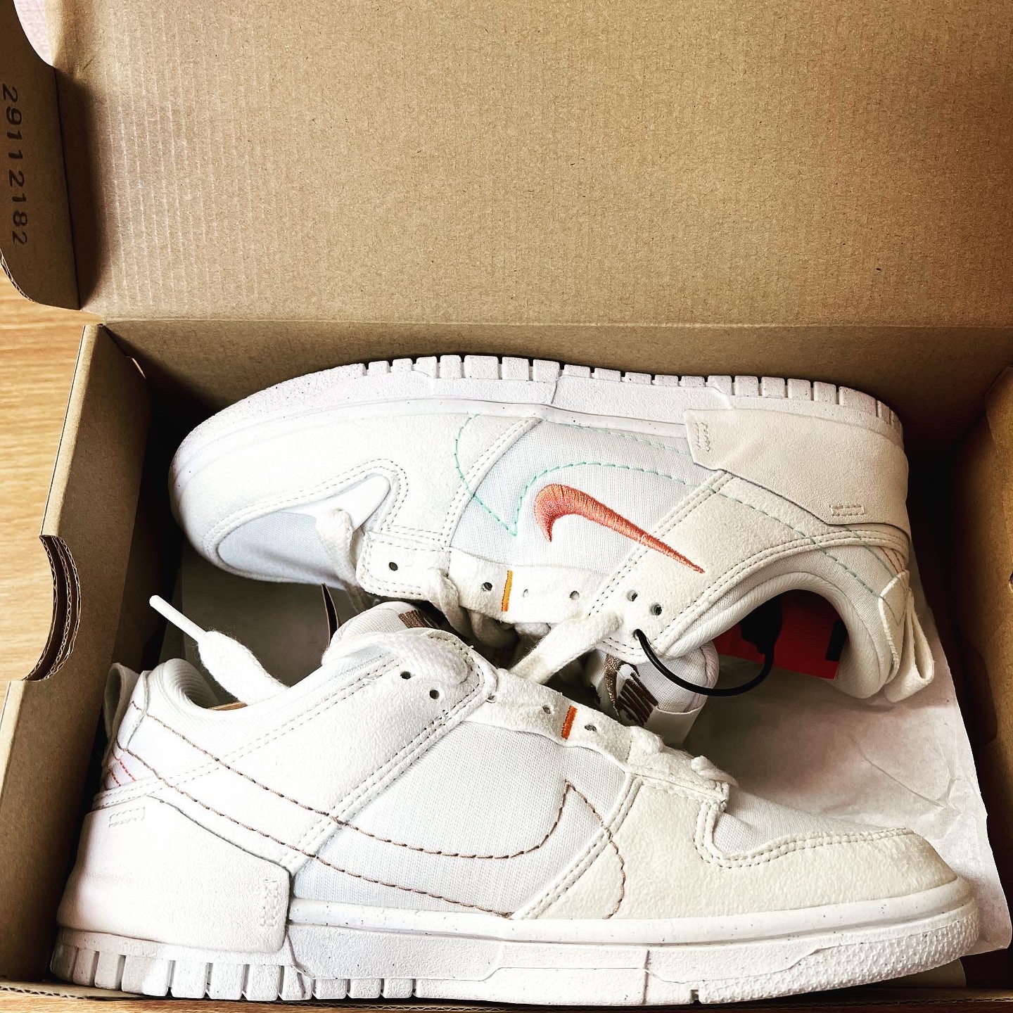 (W) Nike Dunk Low Disrupt 2 Pale Ivory Sail 착용 스타일 - 4