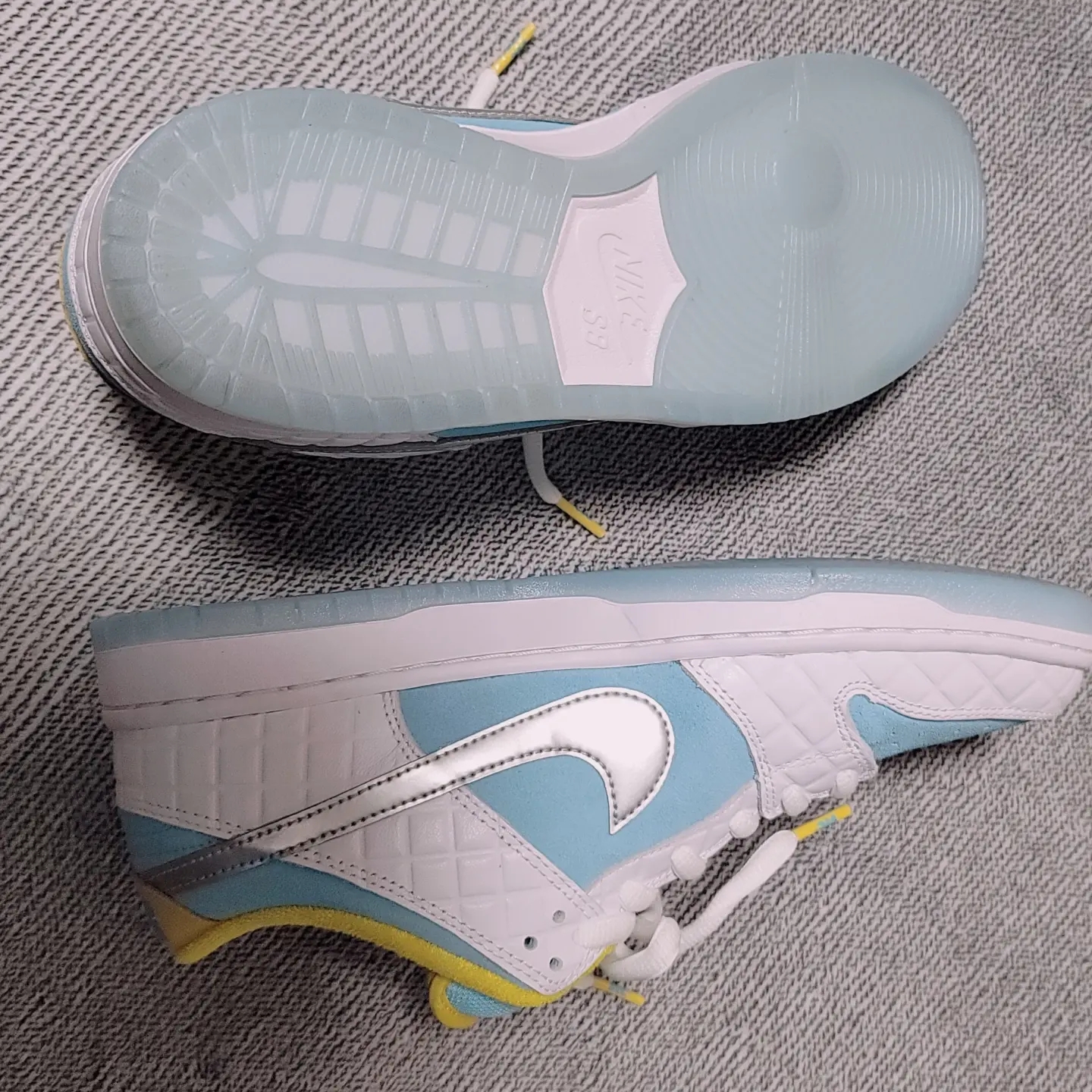 Nike x FTC SB Dunk Low Pro QS Lagoon Pulse 착용 스타일 - 2