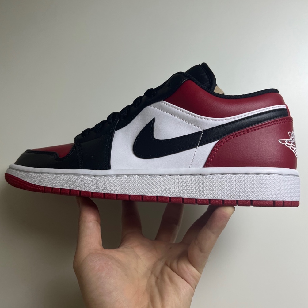 Jordan 1 Low Bred Toe 착용 스타일 - 1