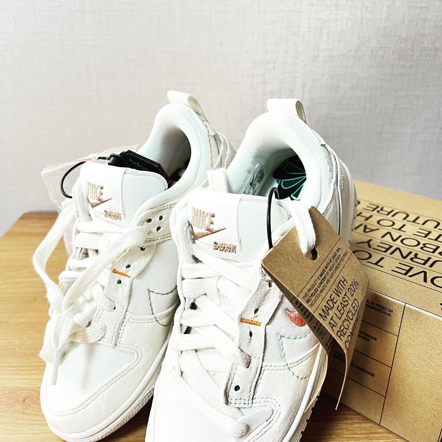 (W) Nike Dunk Low Disrupt 2 Pale Ivory Sail 착용 스타일 - 5
