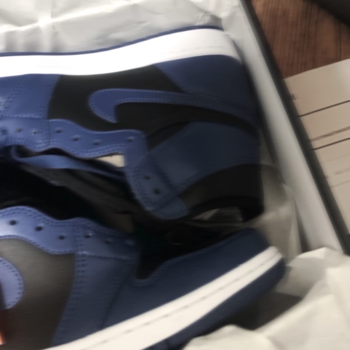 Jordan 1 Retro High OG Dark Marina Blue 착용 스타일 - 1