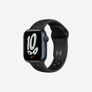Apple Watch Nike Series 7 41mm GPS Midnight Aluminum Case with Nike Sport Band Anthracite Black (Korean Ver.)