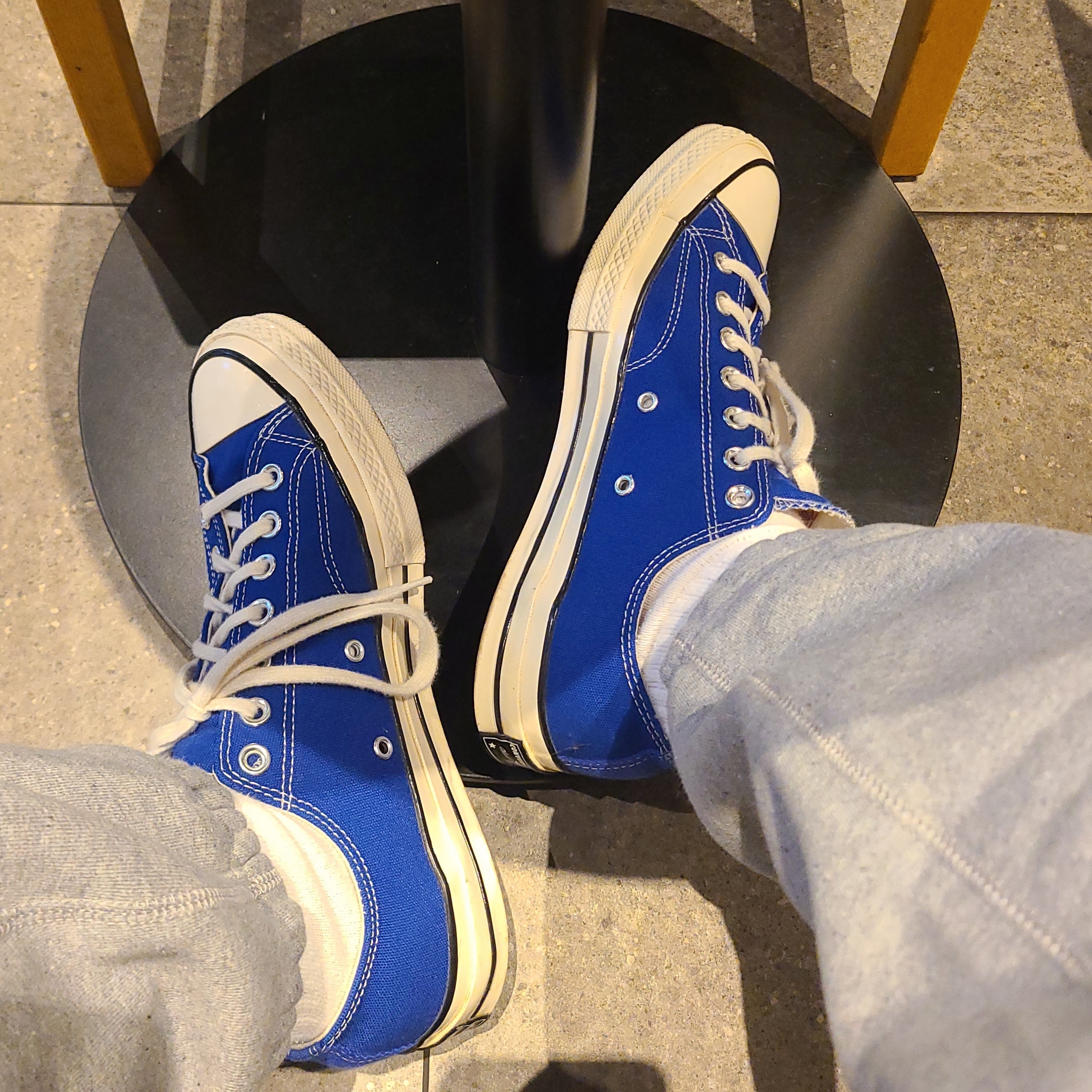 Converse Chuck 70 Ox Vintage Canvas Rush Blue 착용 스타일