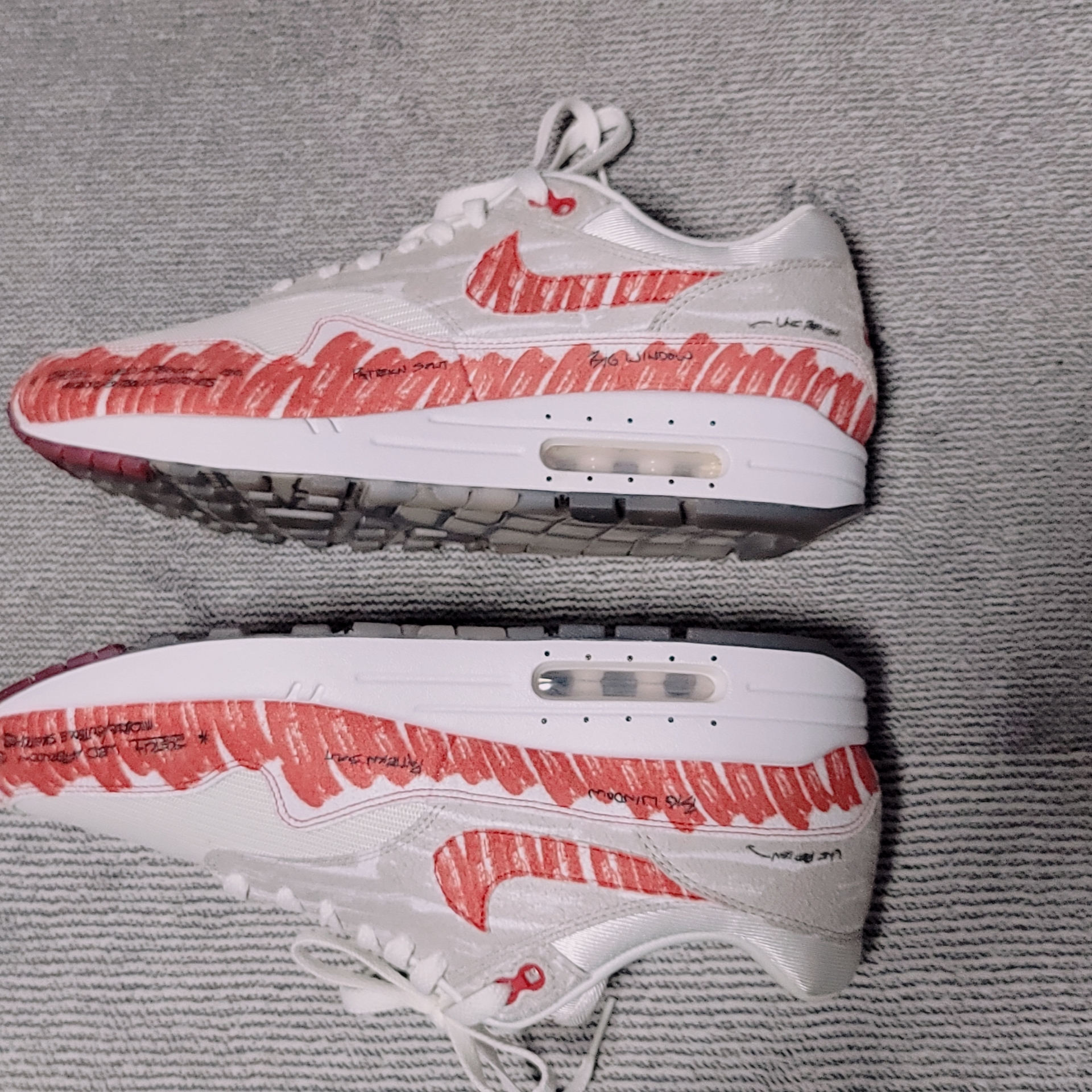 Nike Air Max 1 Tinker Sketch to Shelf 착용 스타일 - 1