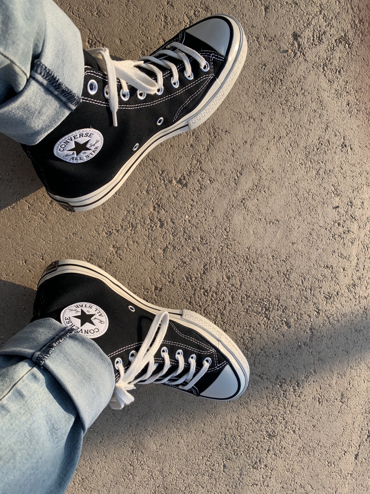 Converse Chuck 70 Hi Black 착용 스타일