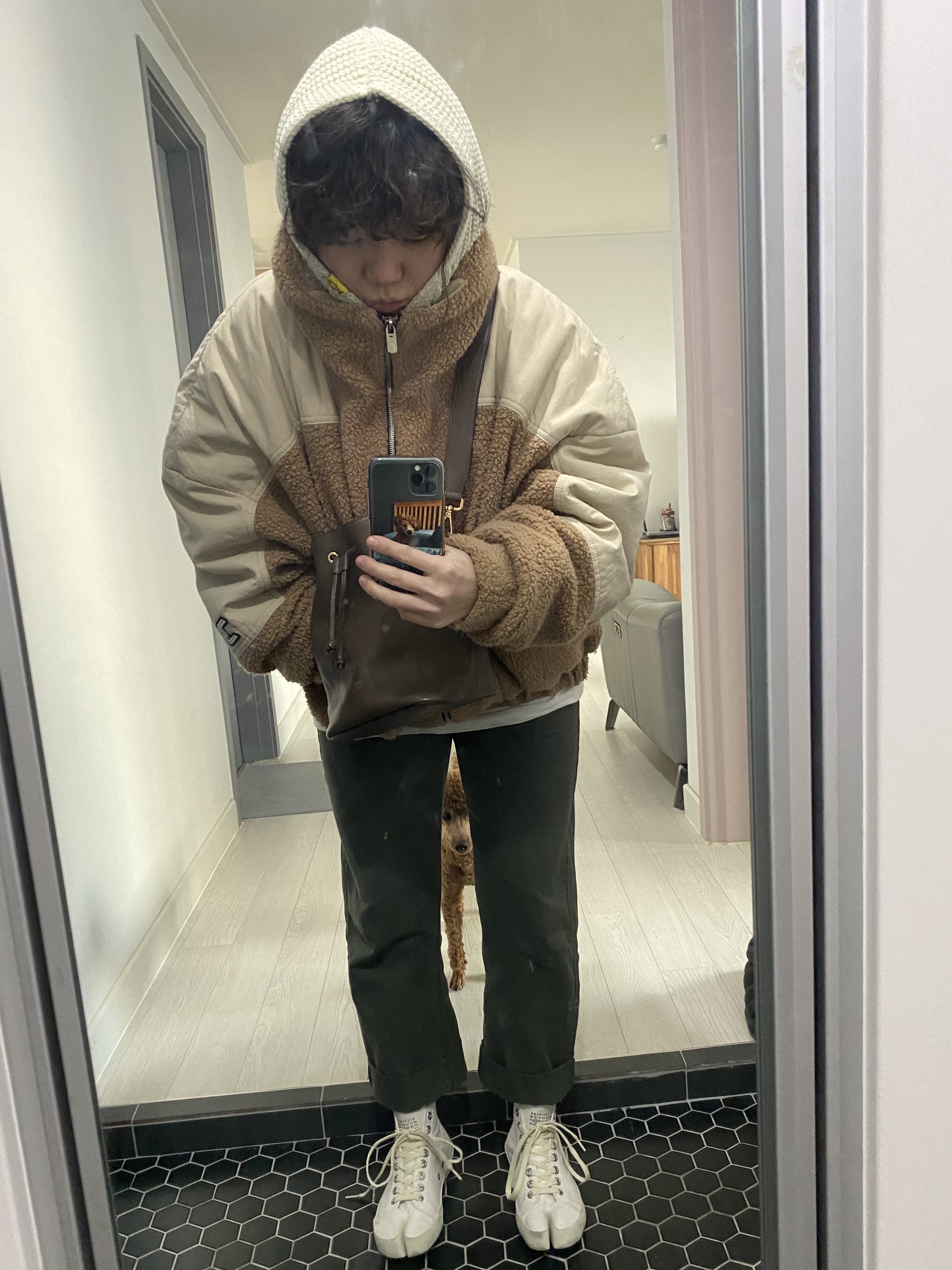 Maison Margiela Tabi High White 착용 스타일
