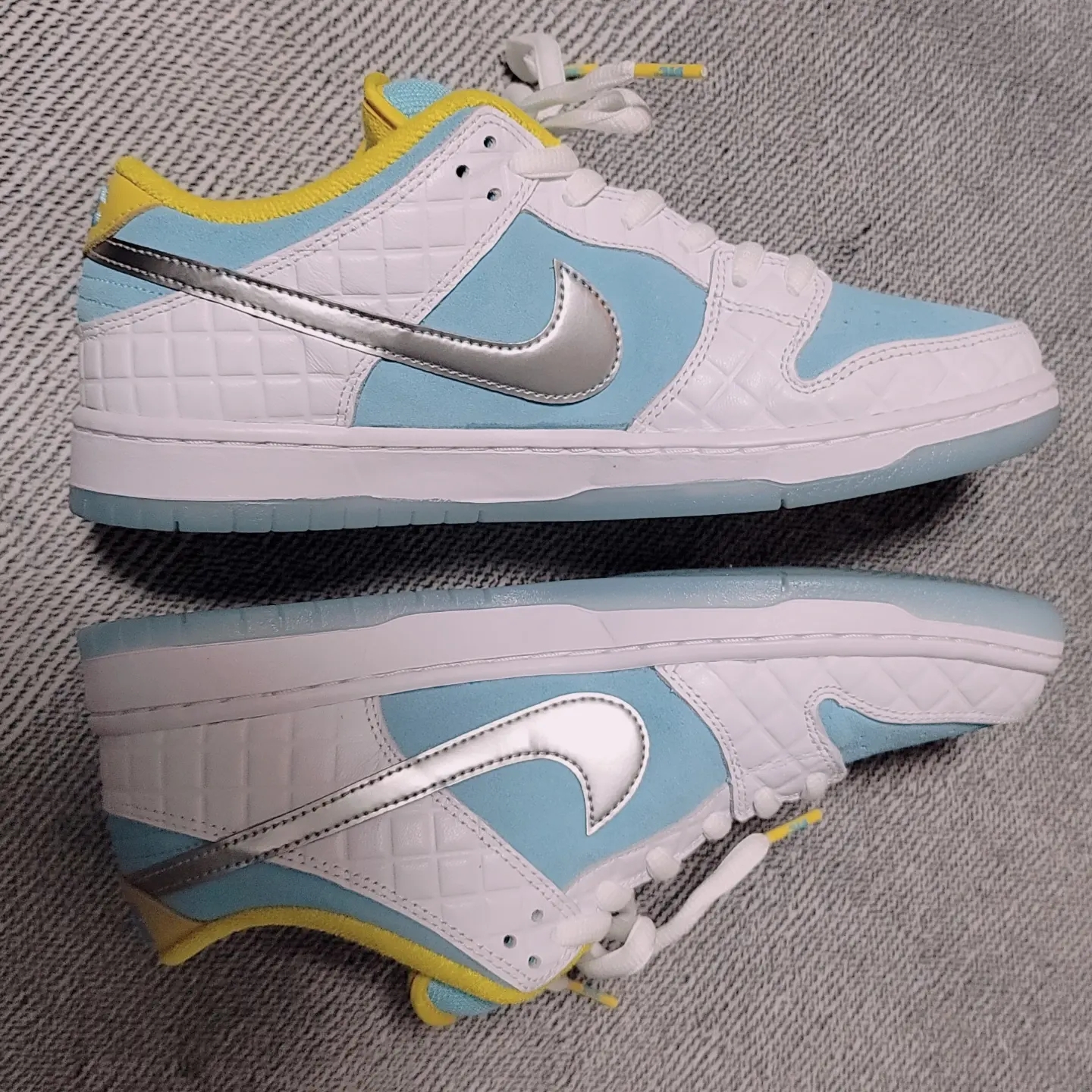 Nike x FTC SB Dunk Low Pro QS Lagoon Pulse 착용 스타일 - 1
