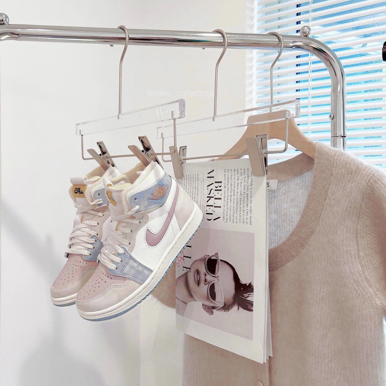 (W) Jordan 1 Zoom Air CMFT Pink Oxford Plum Fog 착용 스타일
