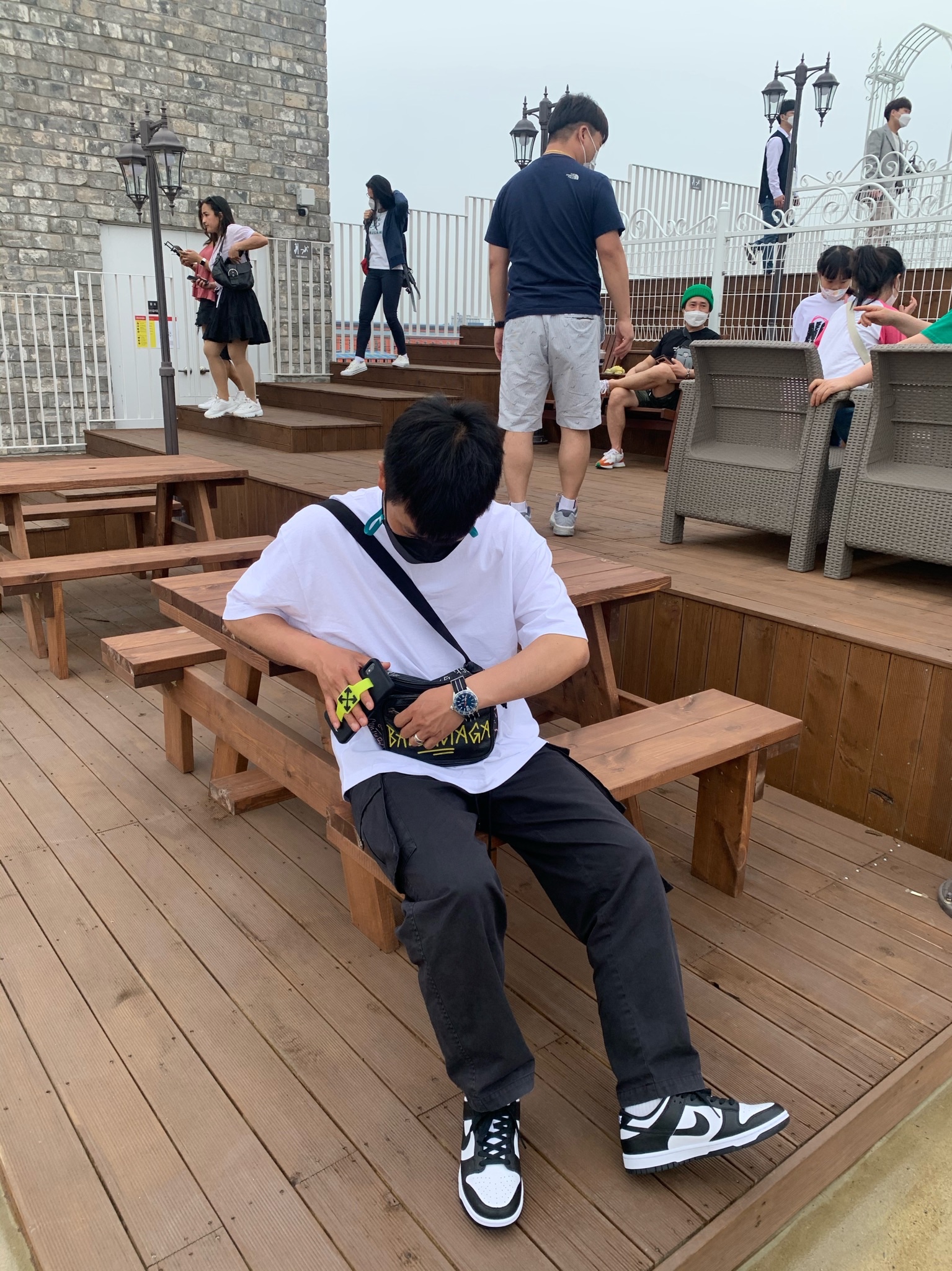 Nike Dunk Low Retro Black 착용 스타일