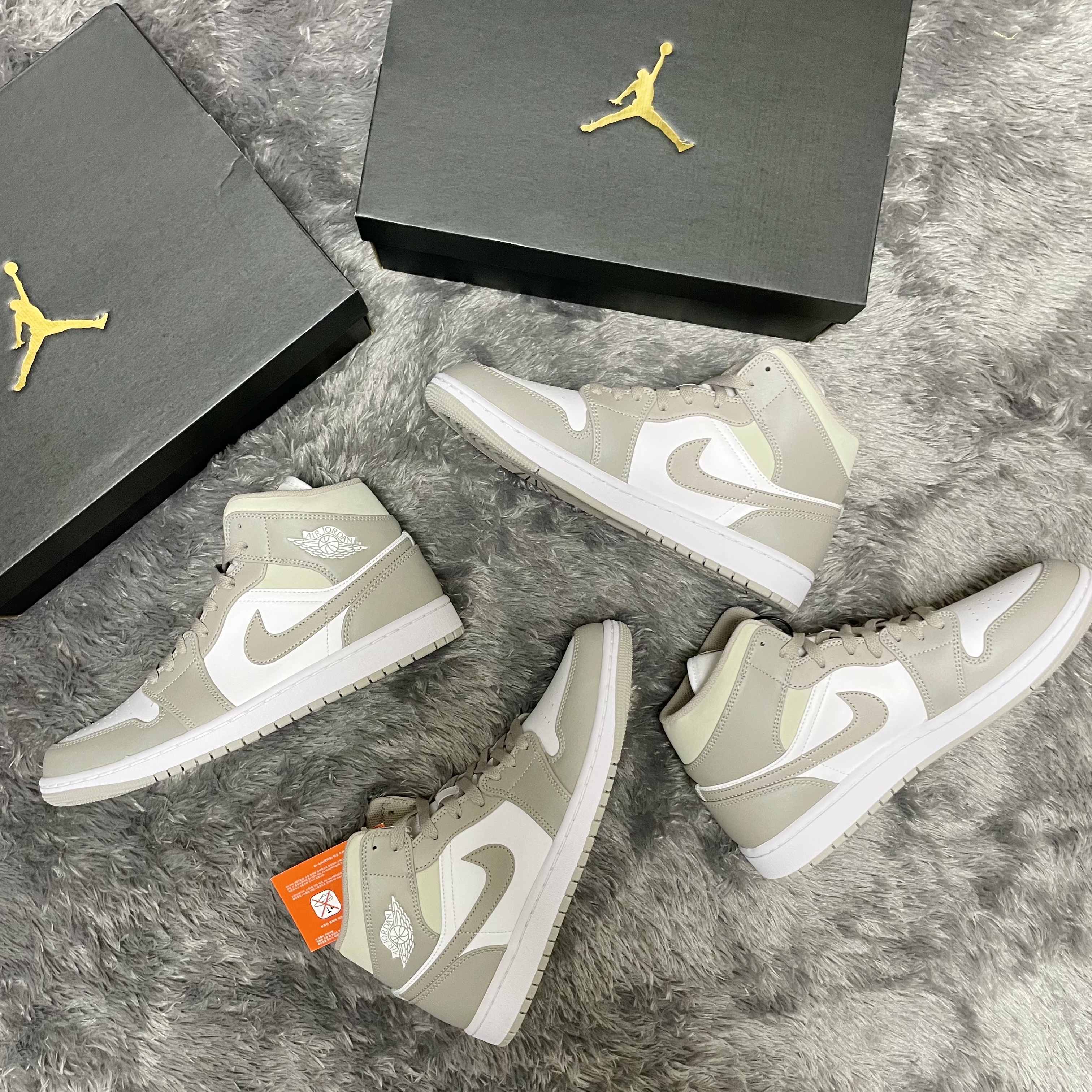 Jordan 1 Mid College Grey 착용 스타일
