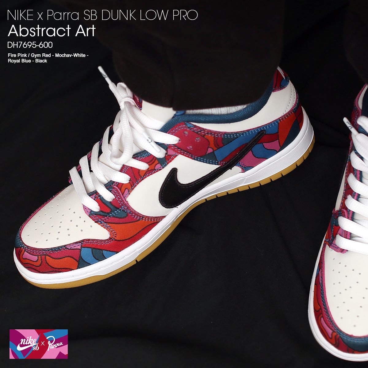 Nike x Parra SB Dunk Low Pro Abstract Art 착용 스타일 - 2