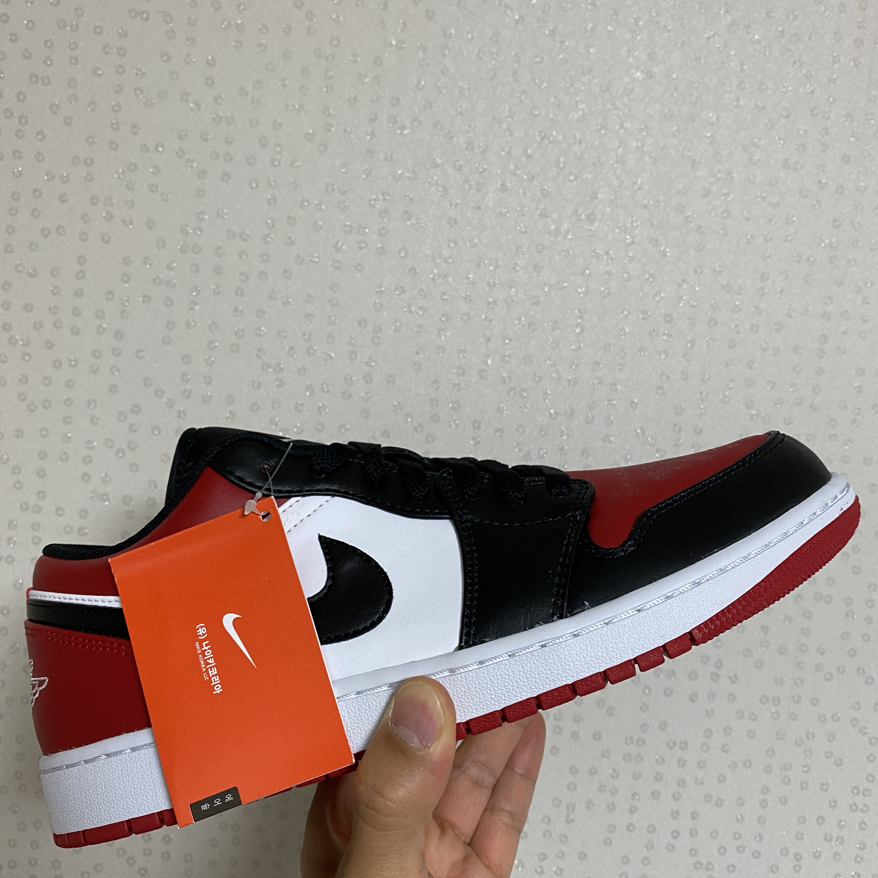 Jordan 1 Low Bred Toe 착용 스타일