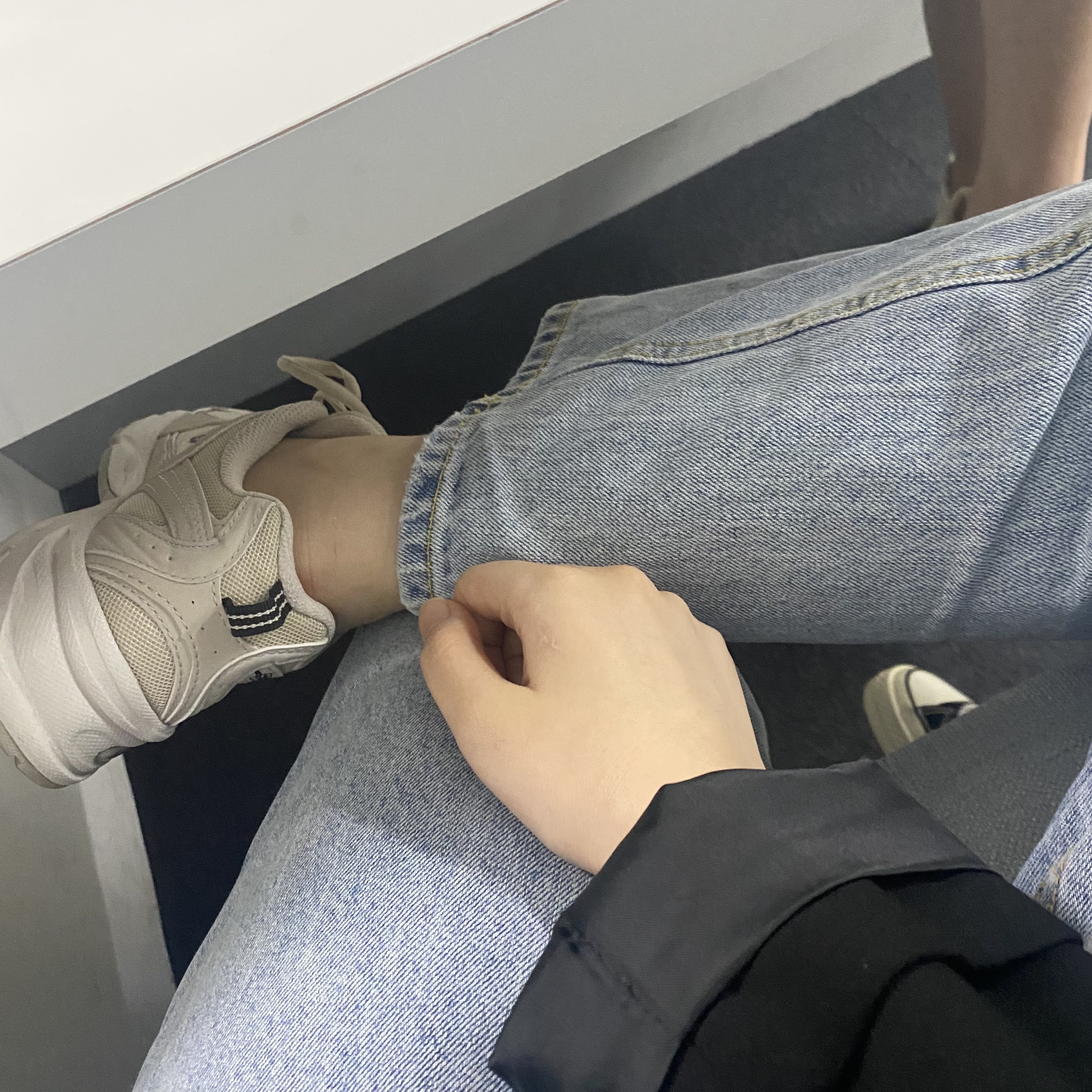 New Balance 530 Ivory 착용 스타일 - 1