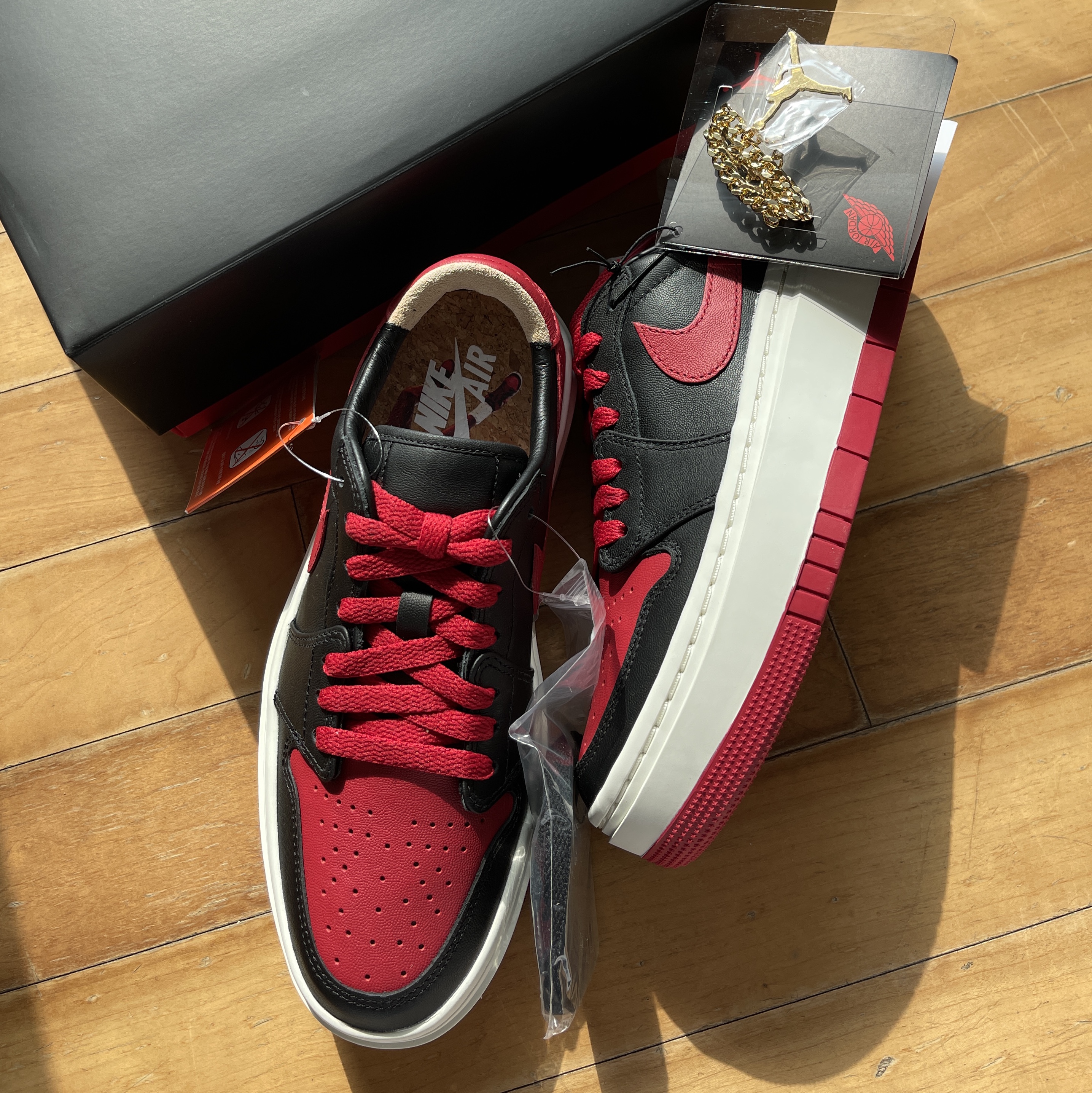 (W) Jordan 1 Elevate Low SE Bred 착용 스타일 - 1