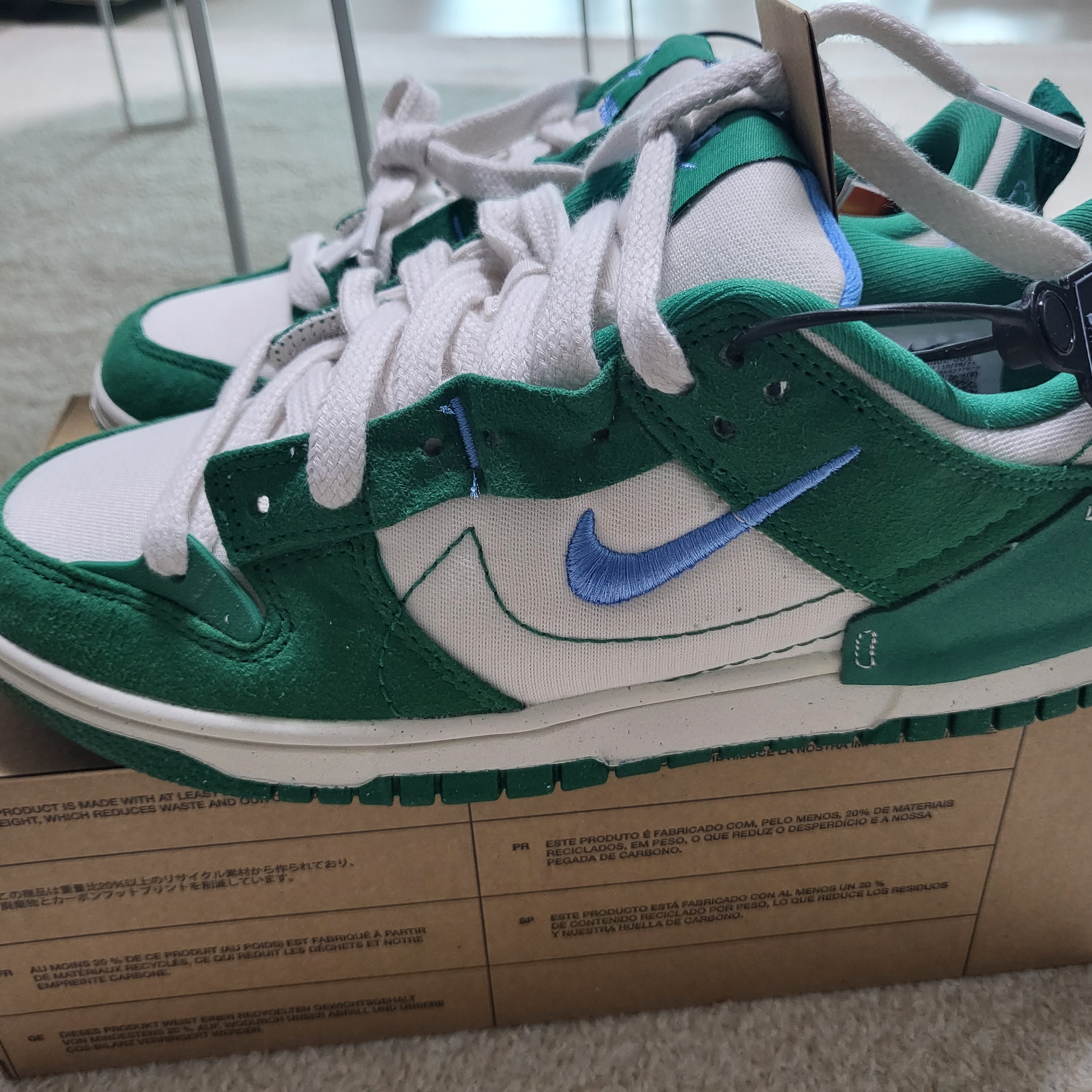 (W) Nike Dunk Low Disrupt 2 Phantom University Blue 착용 스타일 - 1