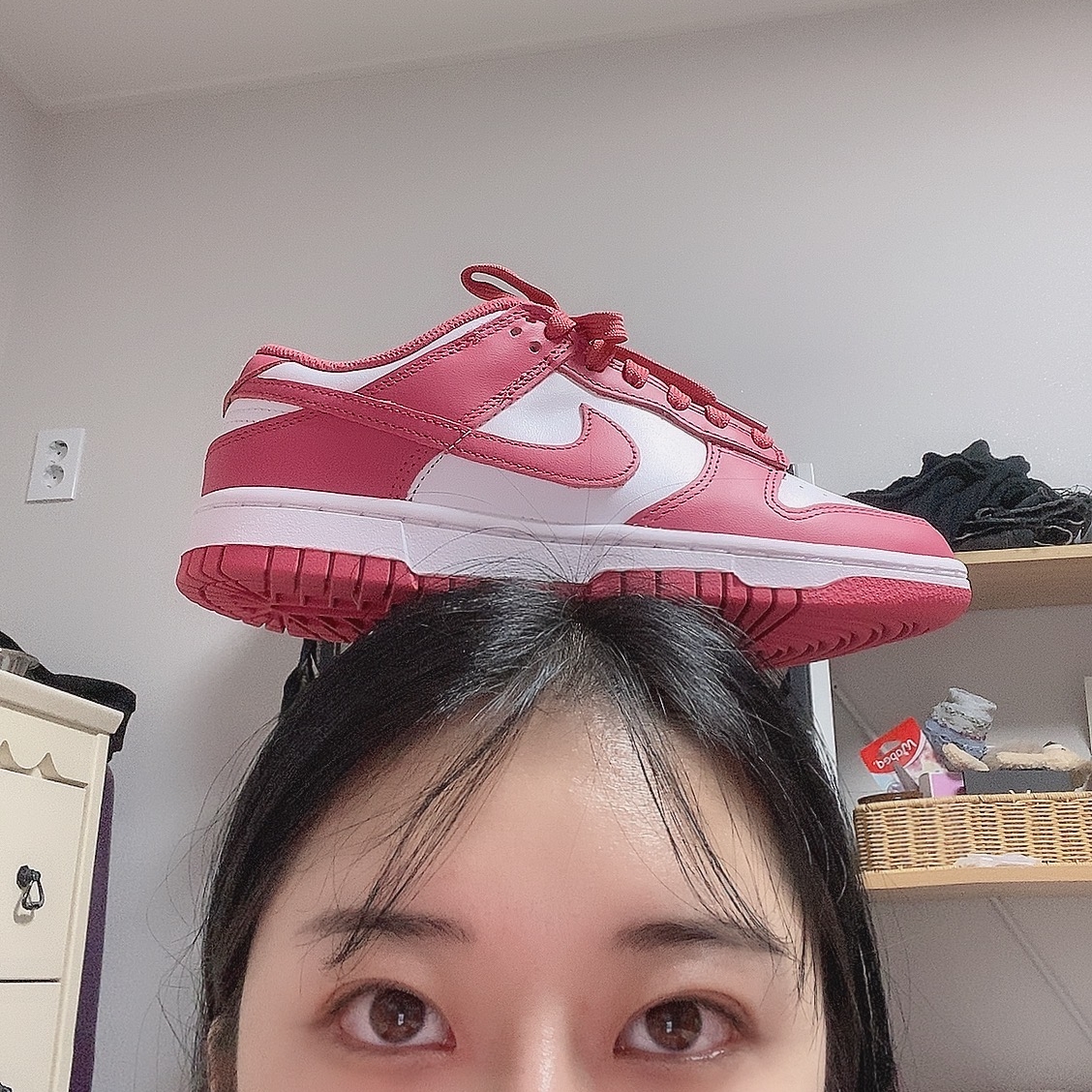 (W) Nike Dunk Low Archeo Pink 착용 스타일