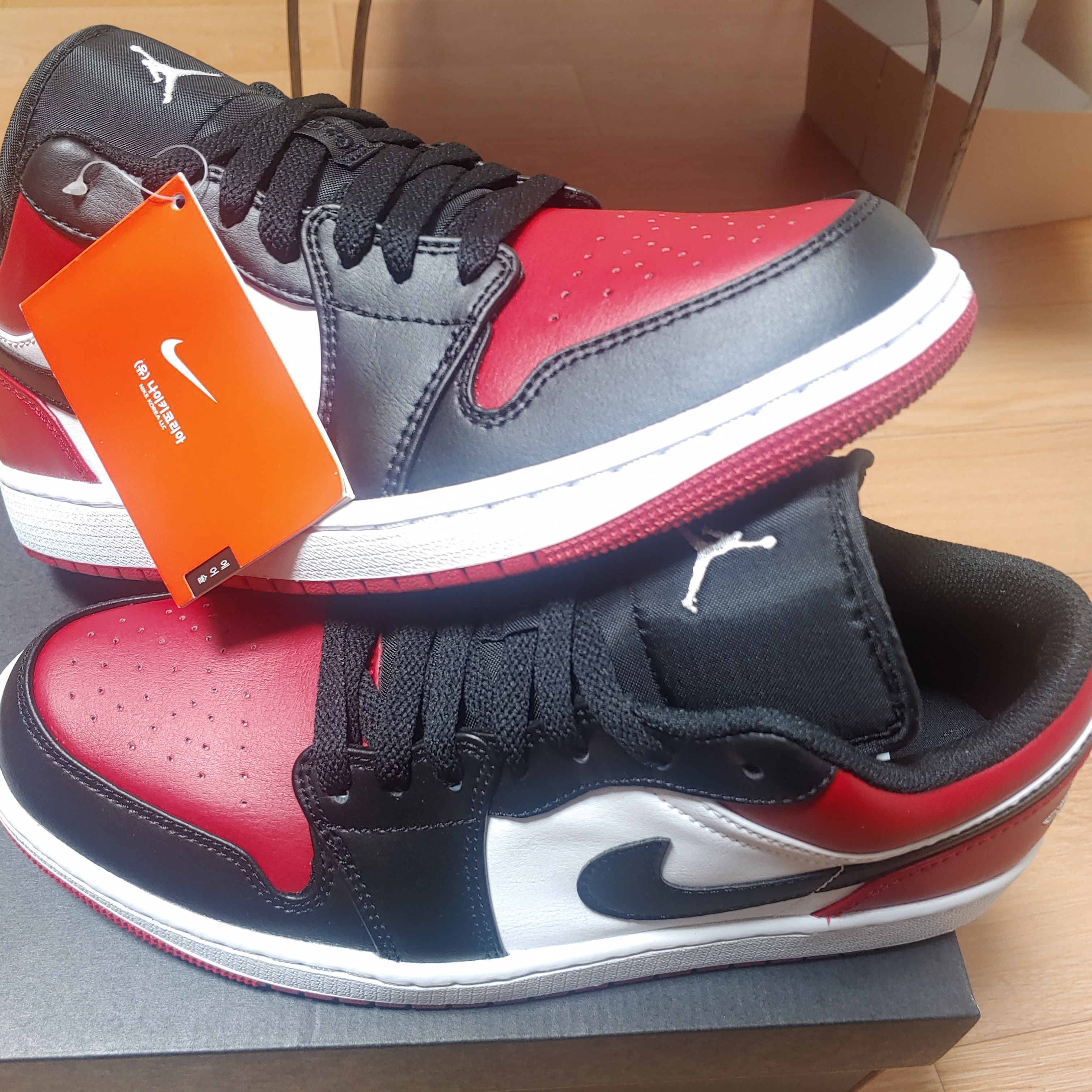 Jordan 1 Low Bred Toe 착용 스타일