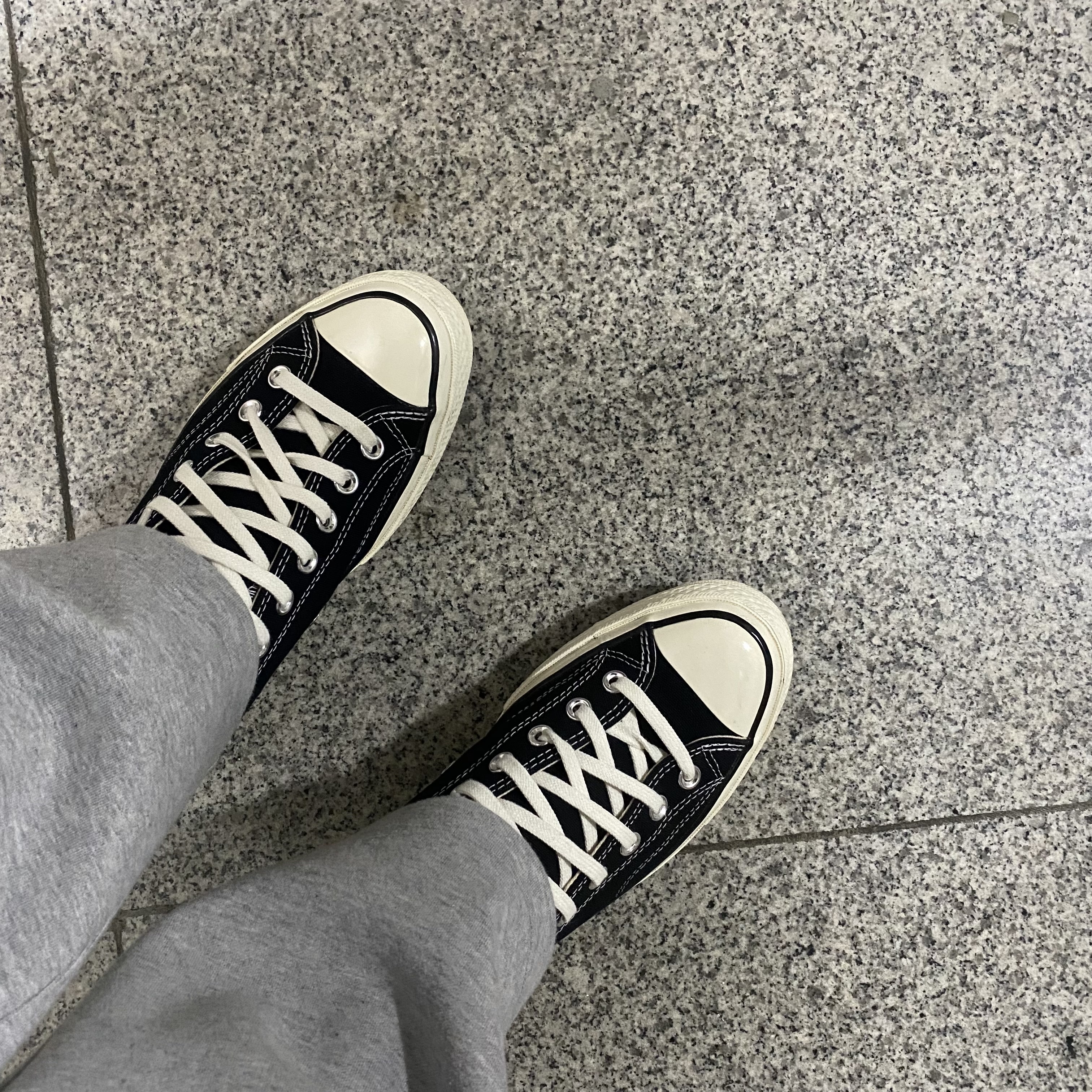 Converse Chuck 70 Ox Black - Standard 착용 스타일