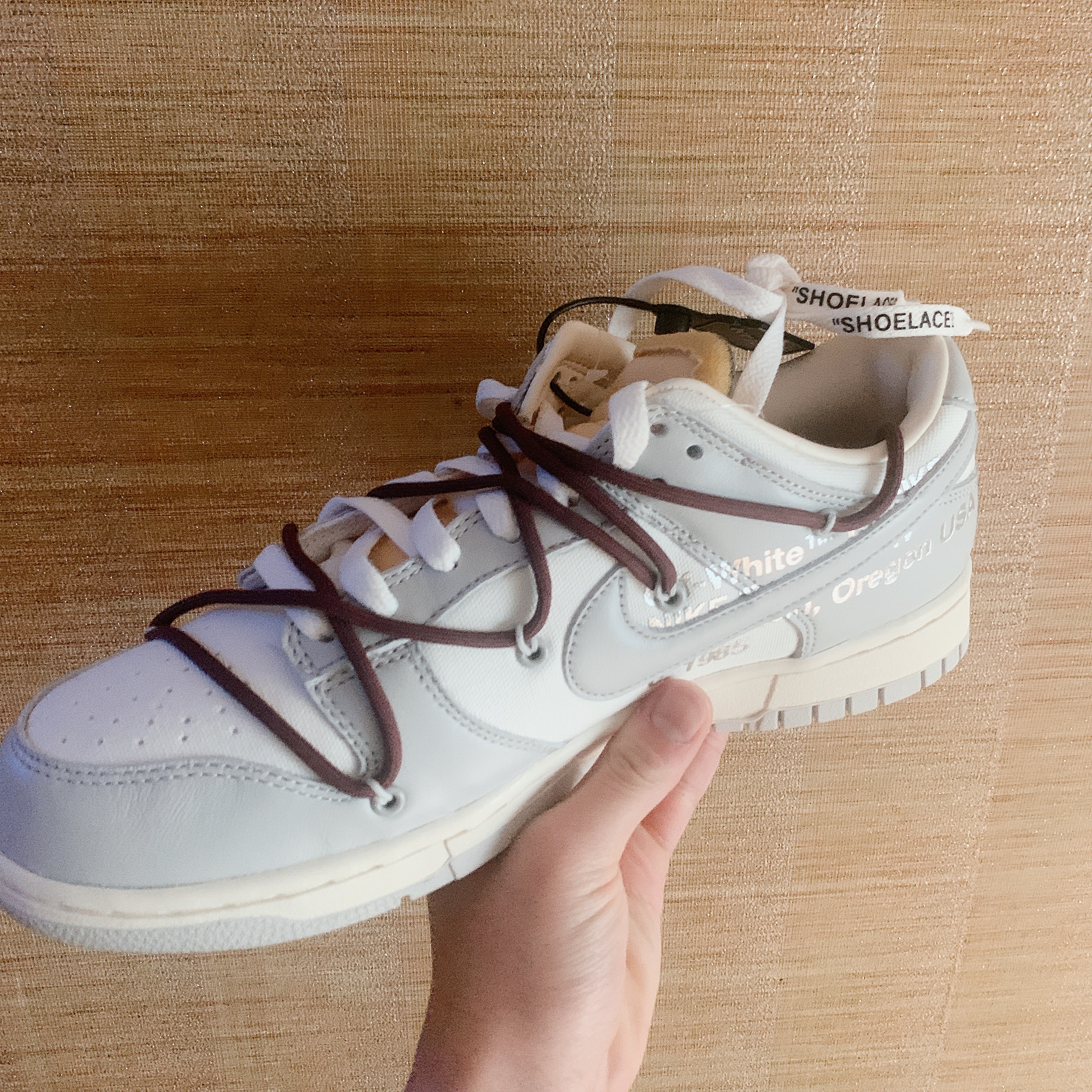 Nike Dunk Low Retro Black, Nike x Off-White Dunk Low The 50 - Lot 46 착용 스타일 - 2