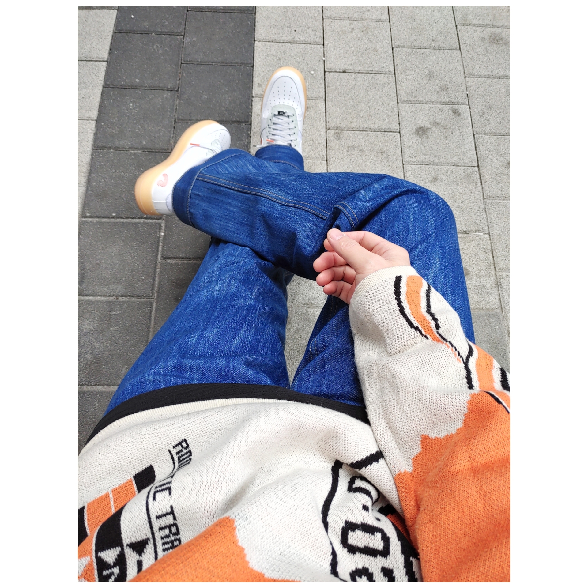 Nike x Mayumi Yamase Air Force 1 Flyleather Solar Red 착용 스타일