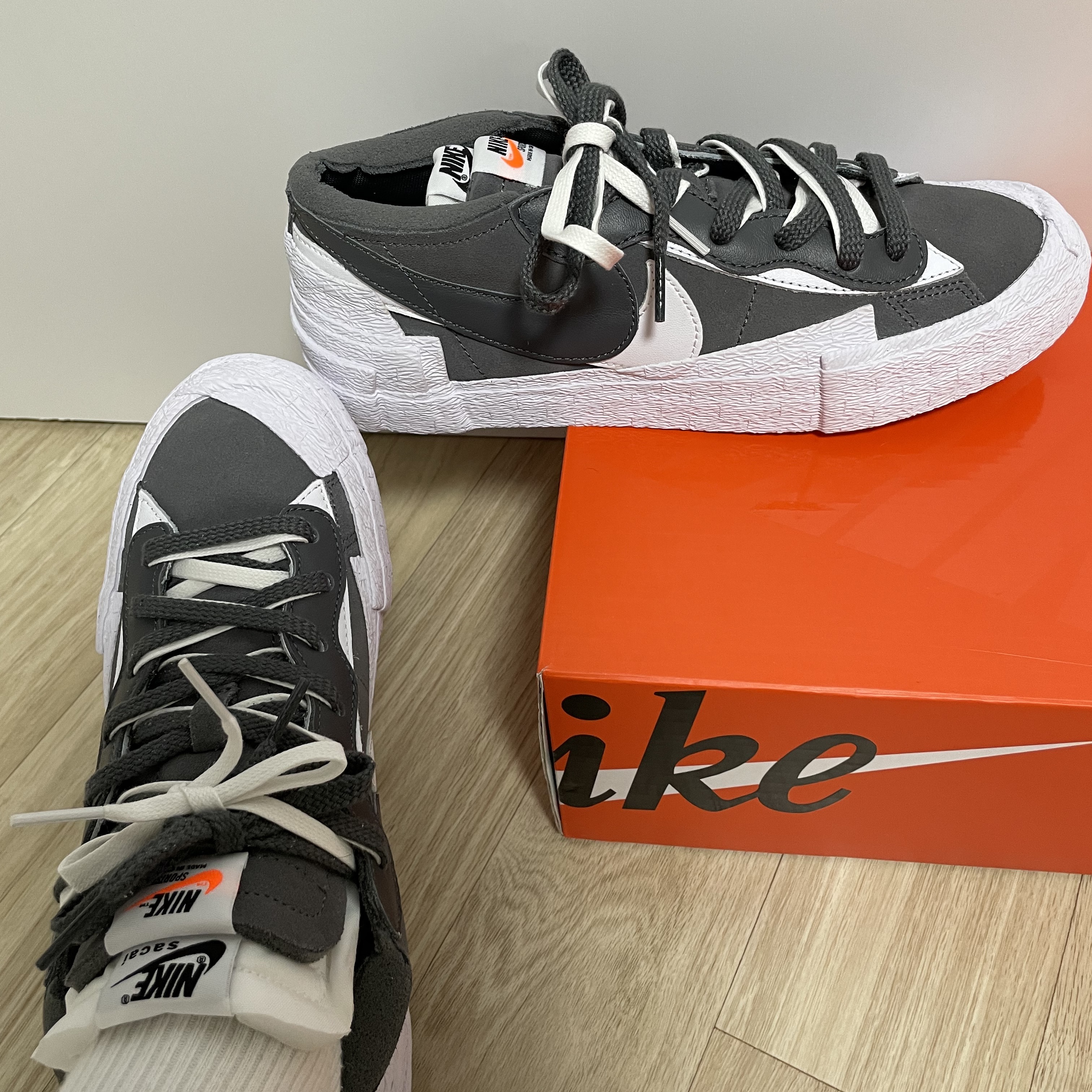 Nike x Sacai Blazer Low Iron Grey 착용 스타일