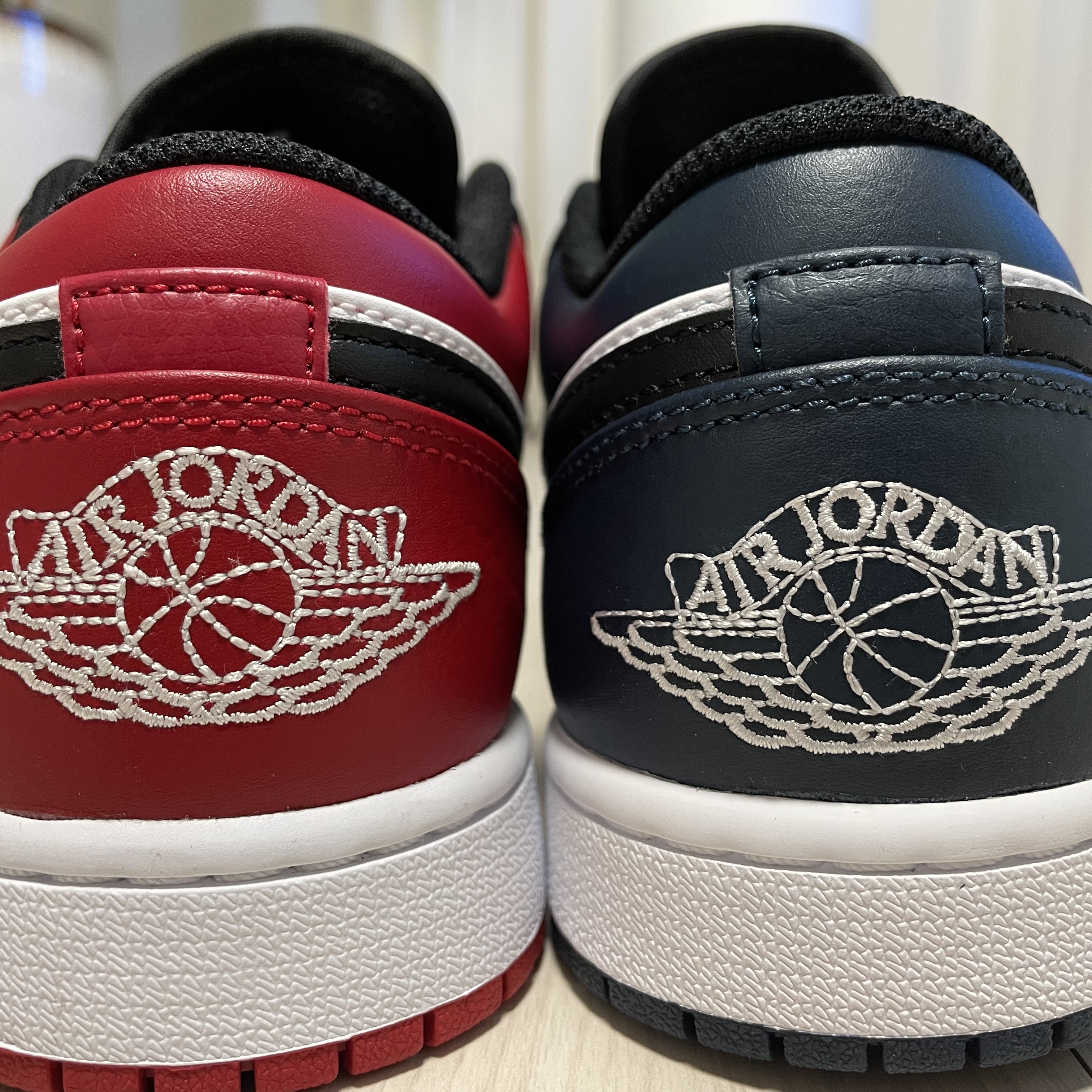 Jordan 1 Low Dark Teal, Jordan 1 Low Bred Toe 착용 스타일 - 2