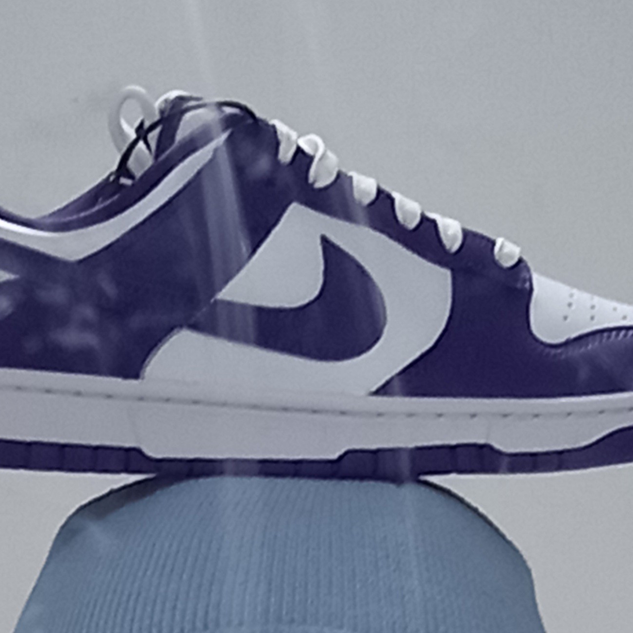 Nike Dunk Low Retro Championship Court Purple 착용 스타일 - 3