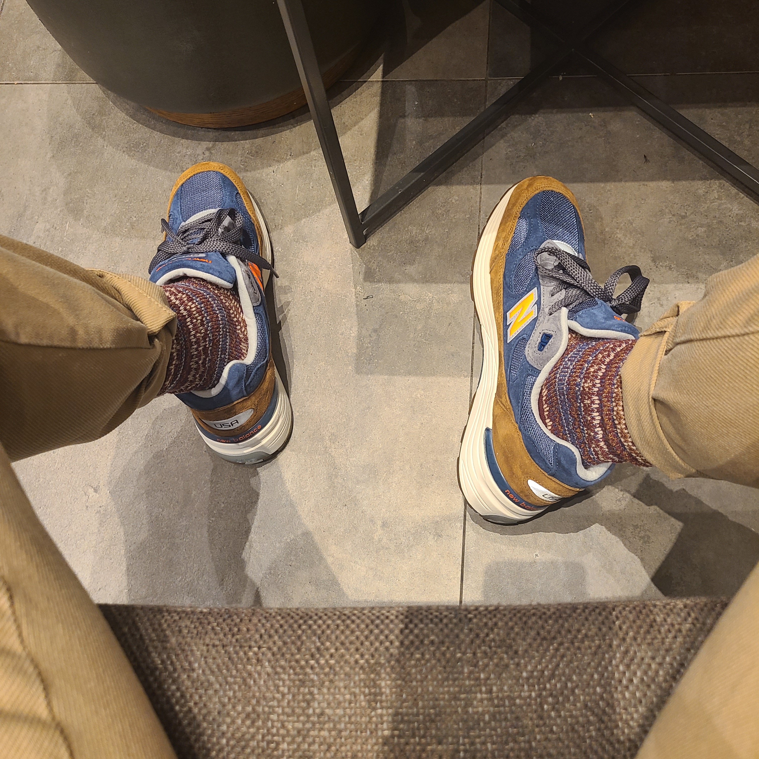 New Balance x J.Crew 992 Made in USA New York 착용 스타일