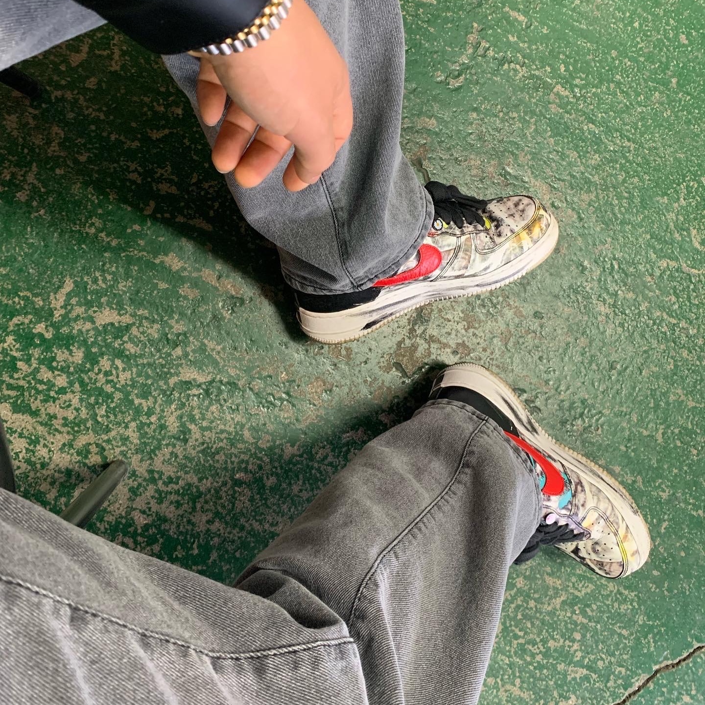 Nike x Peaceminusone Air Force 1 Low Para-Noise - Korea Exclusive, Nike x Peaceminusone Air Force 1 Low Para-Noise 착용 스타일 - 2
