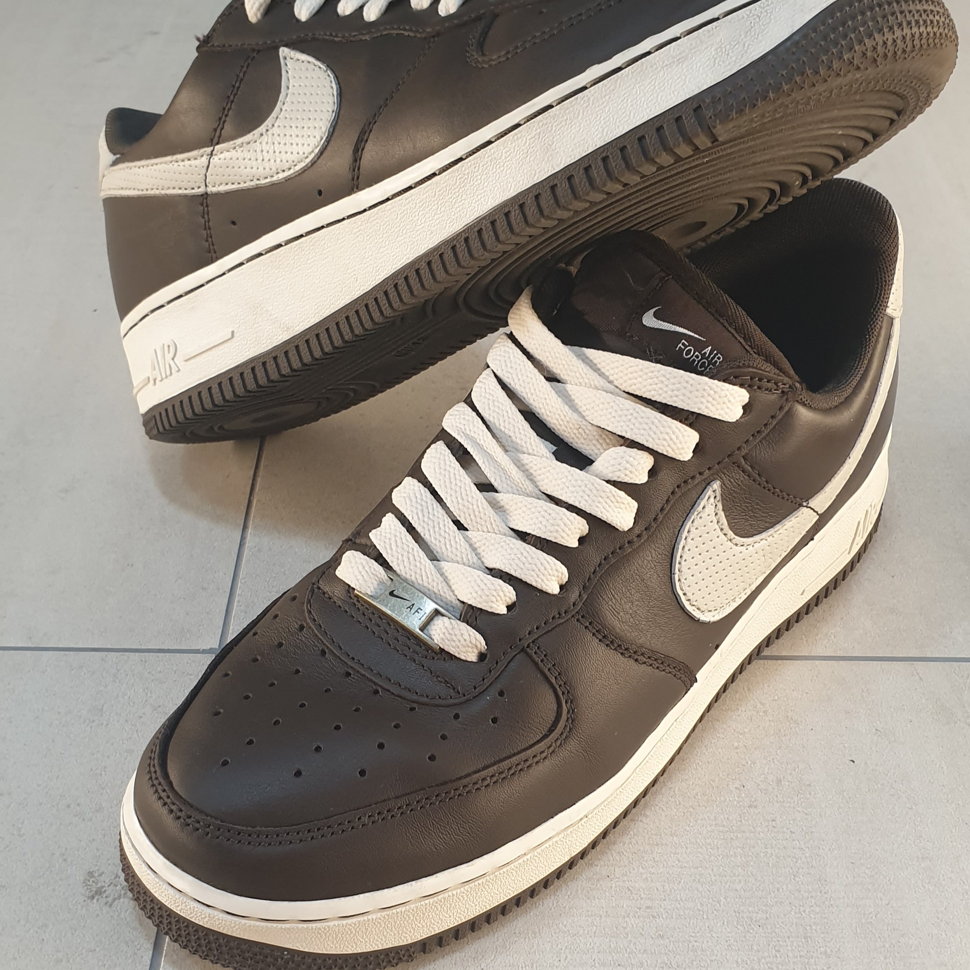 Nike Air Force 1 '07 Craft Dark Chocolate 착용 스타일 - 1