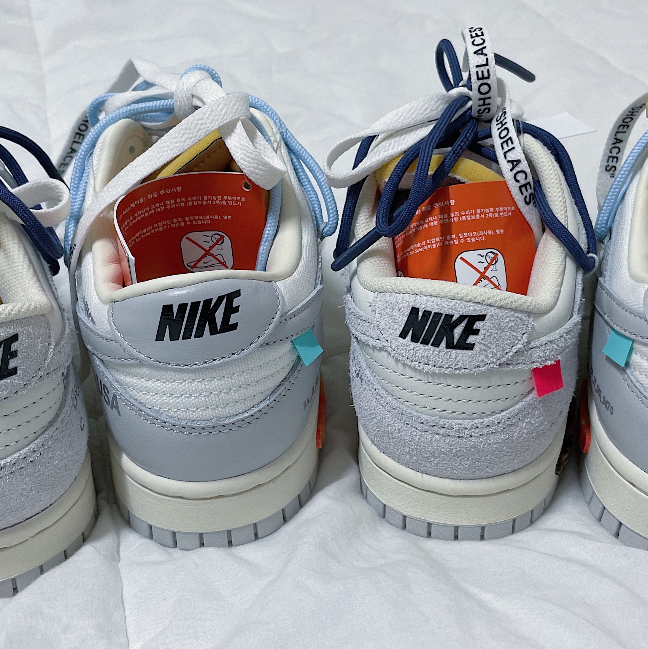 Nike x Off-White Dunk Low The 50 - Lot 18, Nike x Off-White Dunk Low The 50 - Lot 46 착용 스타일 - 3