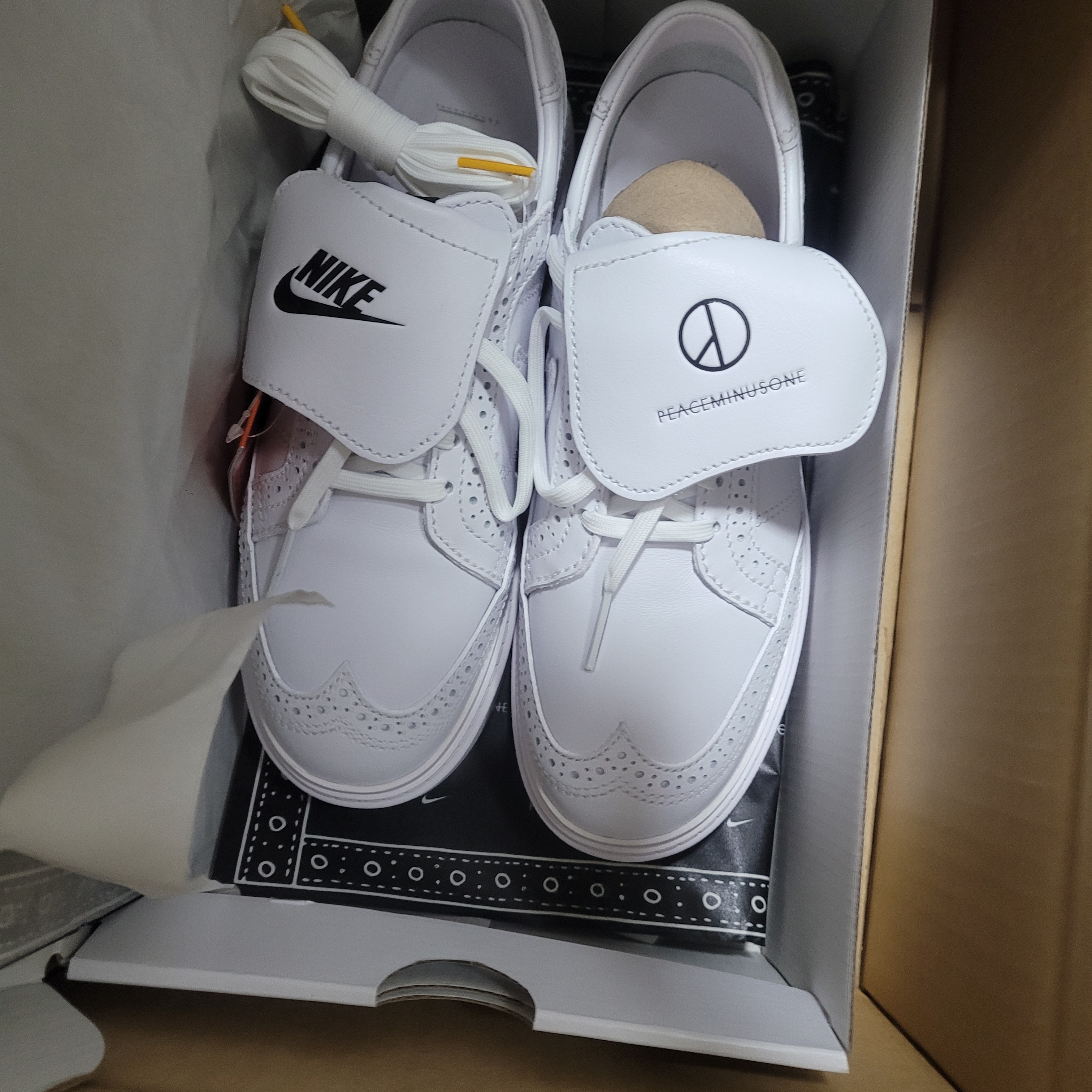 Nike x Peaceminusone Kwondo1 White 착용 스타일 - 1