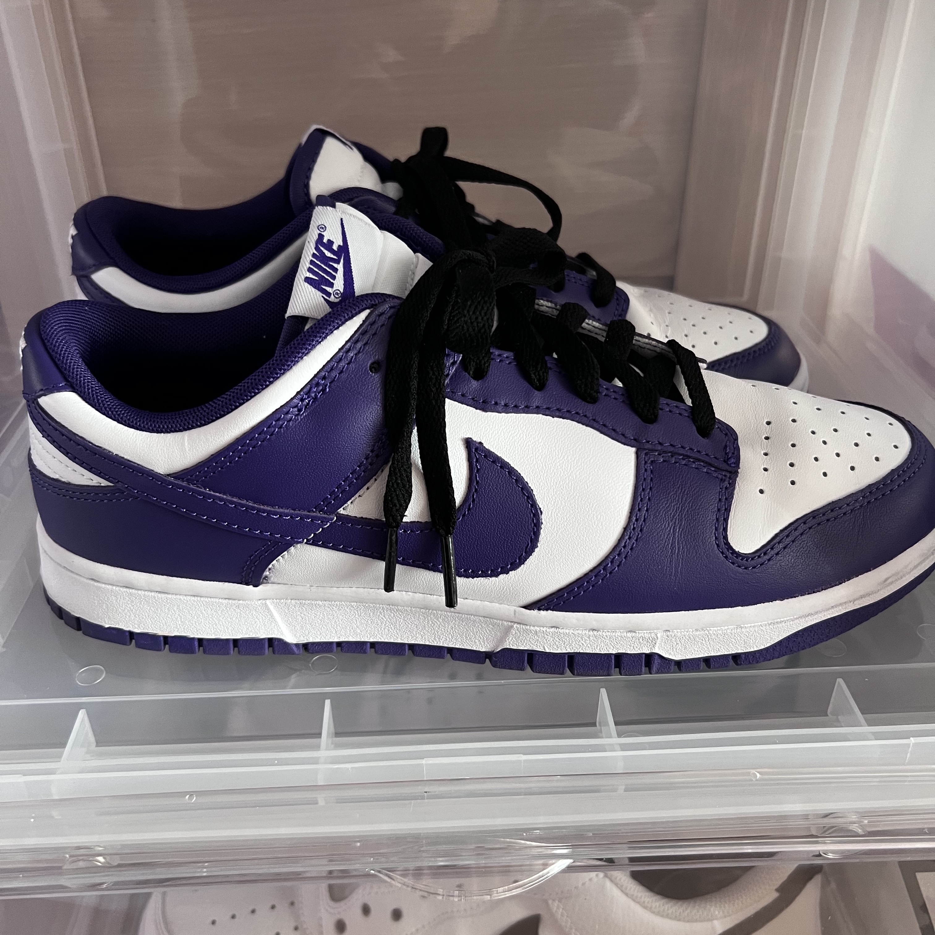 Nike Dunk Low Retro Championship Court Purple 착용 스타일 - 1