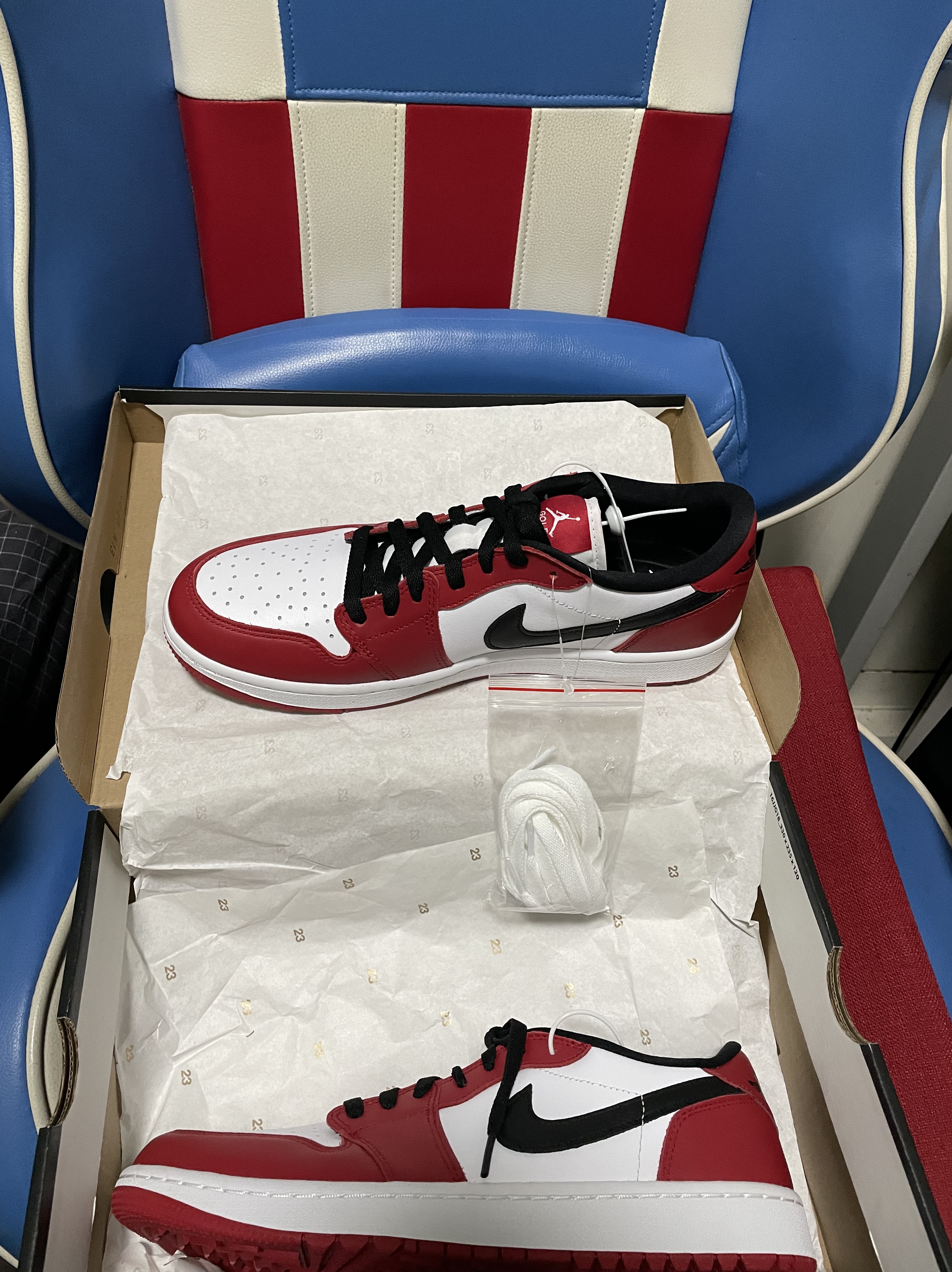 Jordan 1 Low Golf Chicago 착용 스타일 - 2