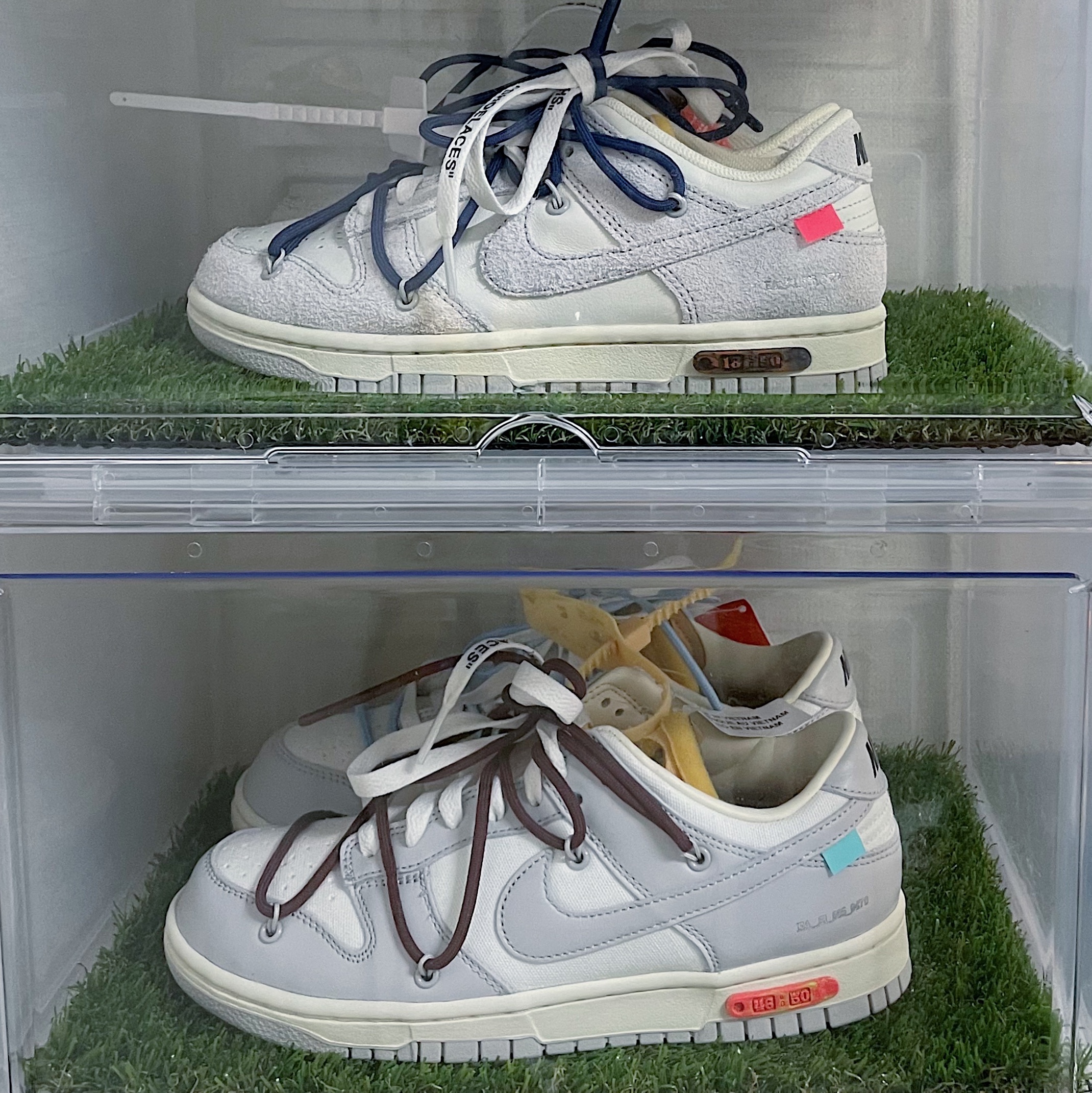 Nike x Off-White Dunk Low The 50 - Lot 18, Nike x Off-White Dunk Low The 50 - Lot 46 착용 스타일 - 2