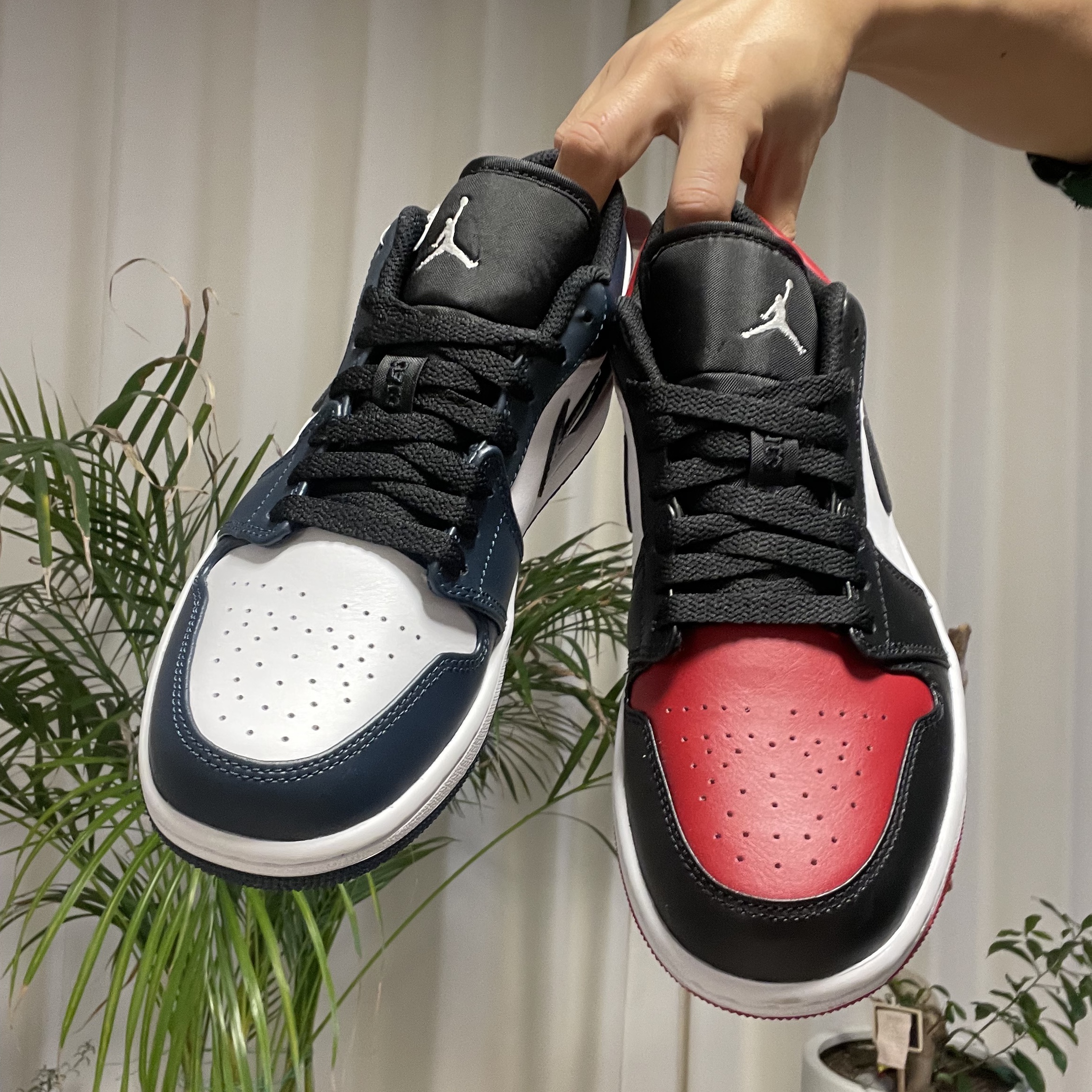Jordan 1 Low Dark Teal, Jordan 1 Low Bred Toe 착용 스타일 - 1